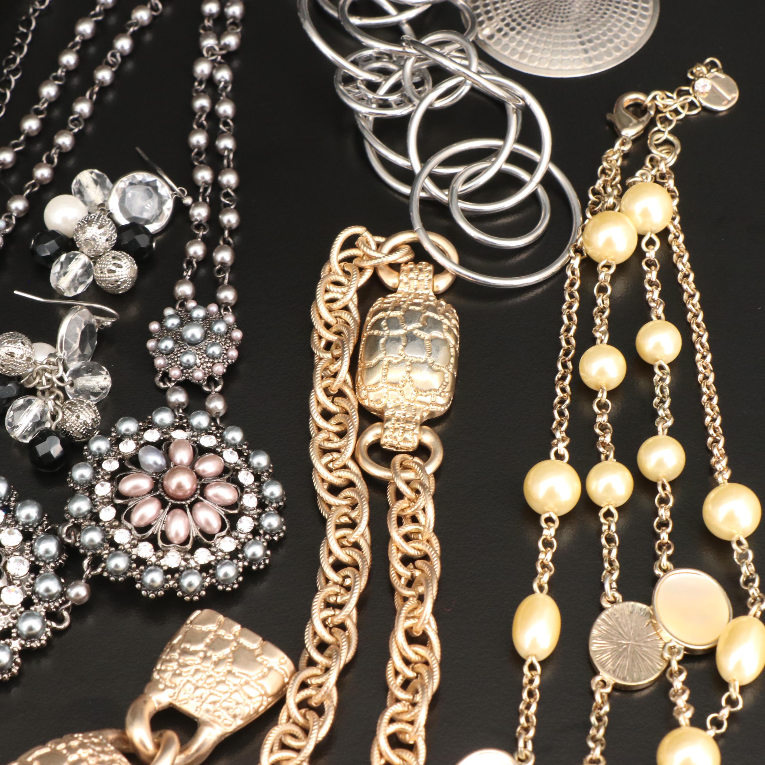 Collection of Jewelry Featuring Kenneth Cole, Talbots and Brighton
