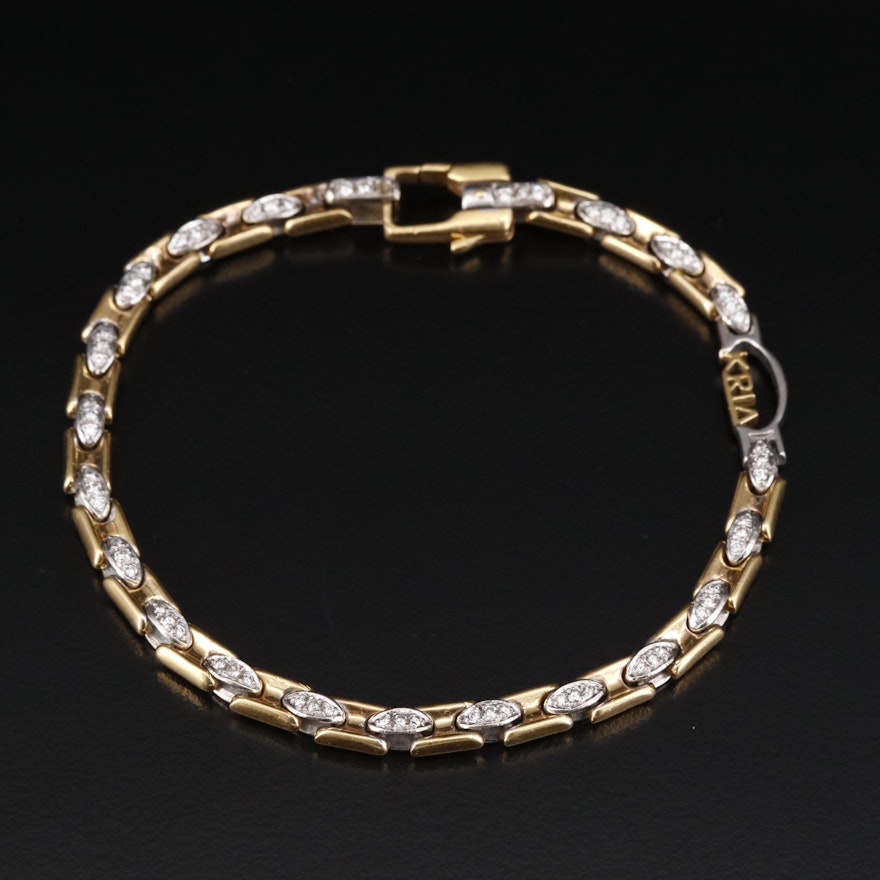 Kria Gioielli 18K Diamond Bracelet