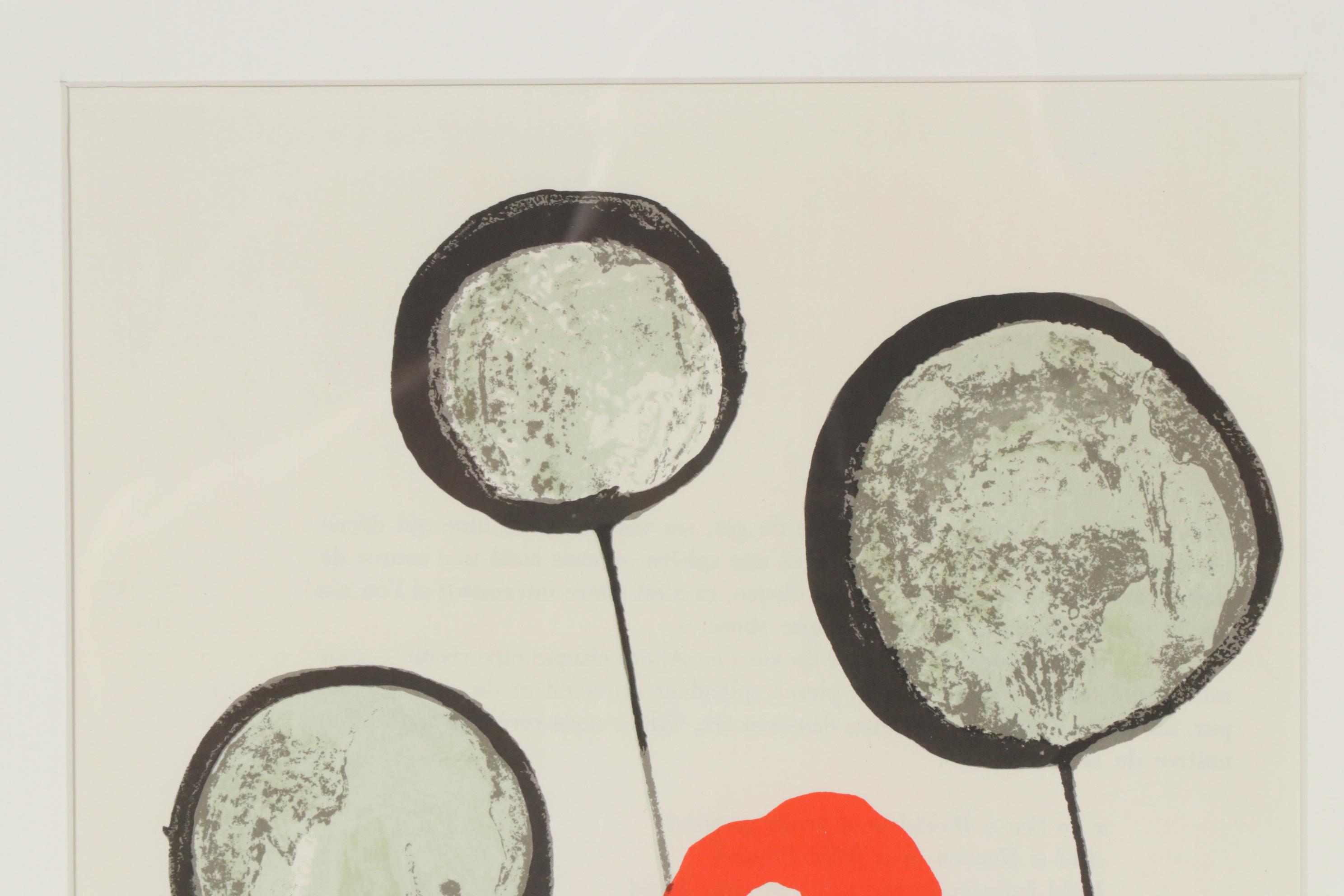 Alexander Calder Color Lithograph for "Derrière le Miroir", 1966