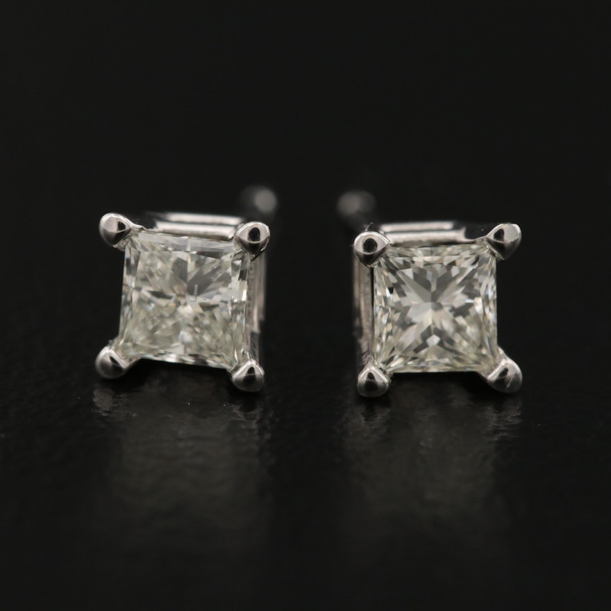 14K 0.49 CTW Diamond Stud Earrings