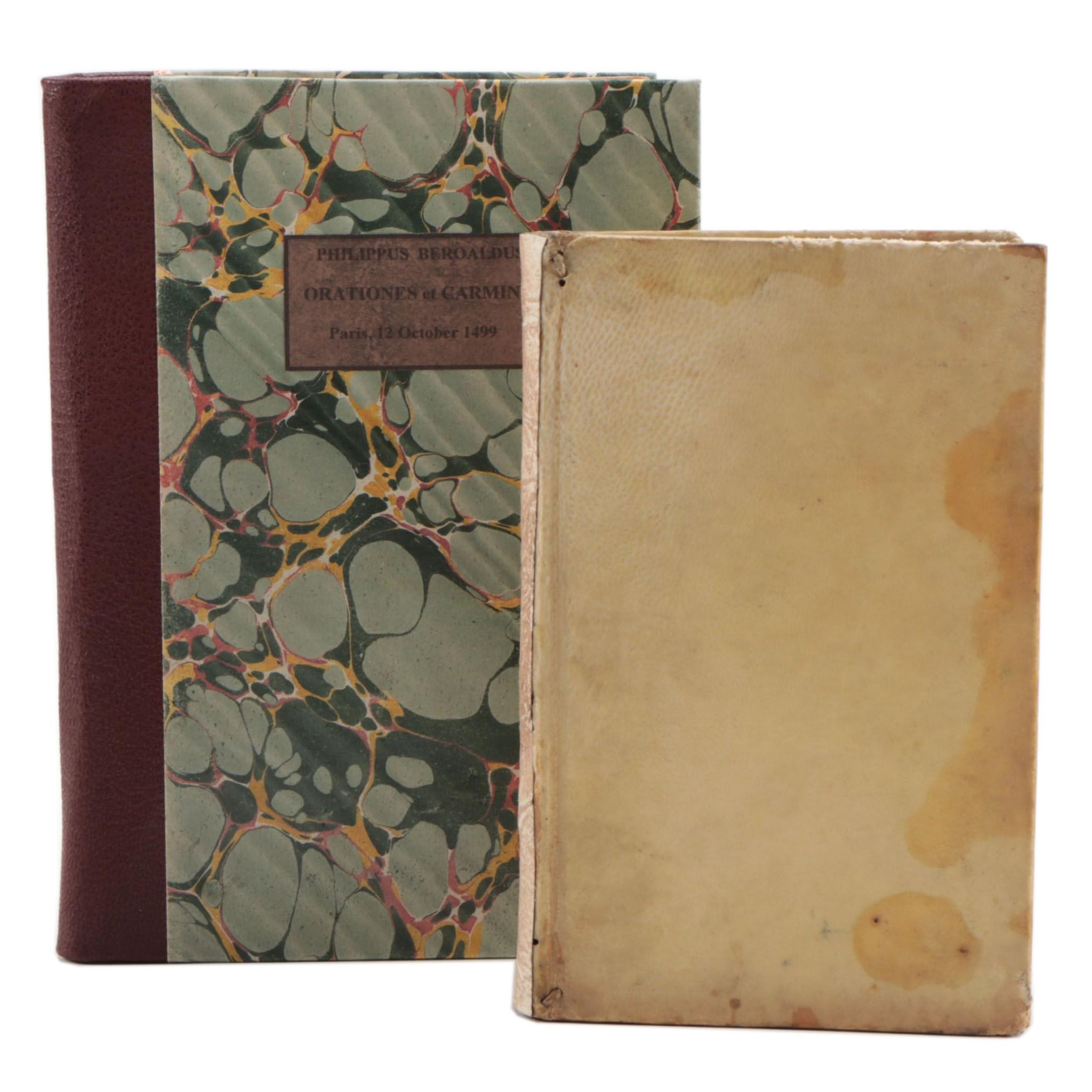 "Orationes et Carmina" by Beroaldus with "De Officiis" by Cicero, 1499 and 1560