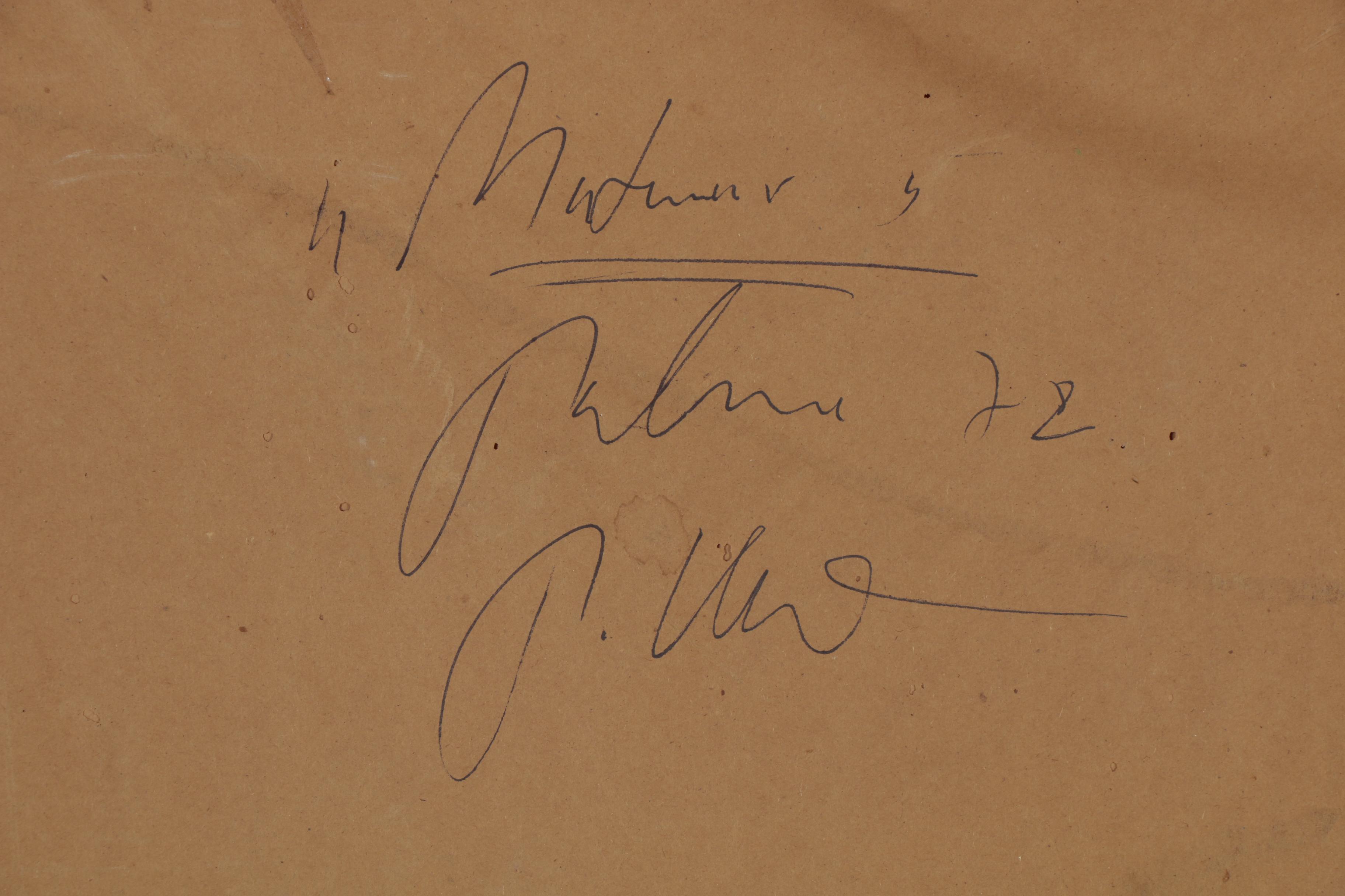 Peter Keil Abstract Portrait Acrylic Painting "Matador", 1979