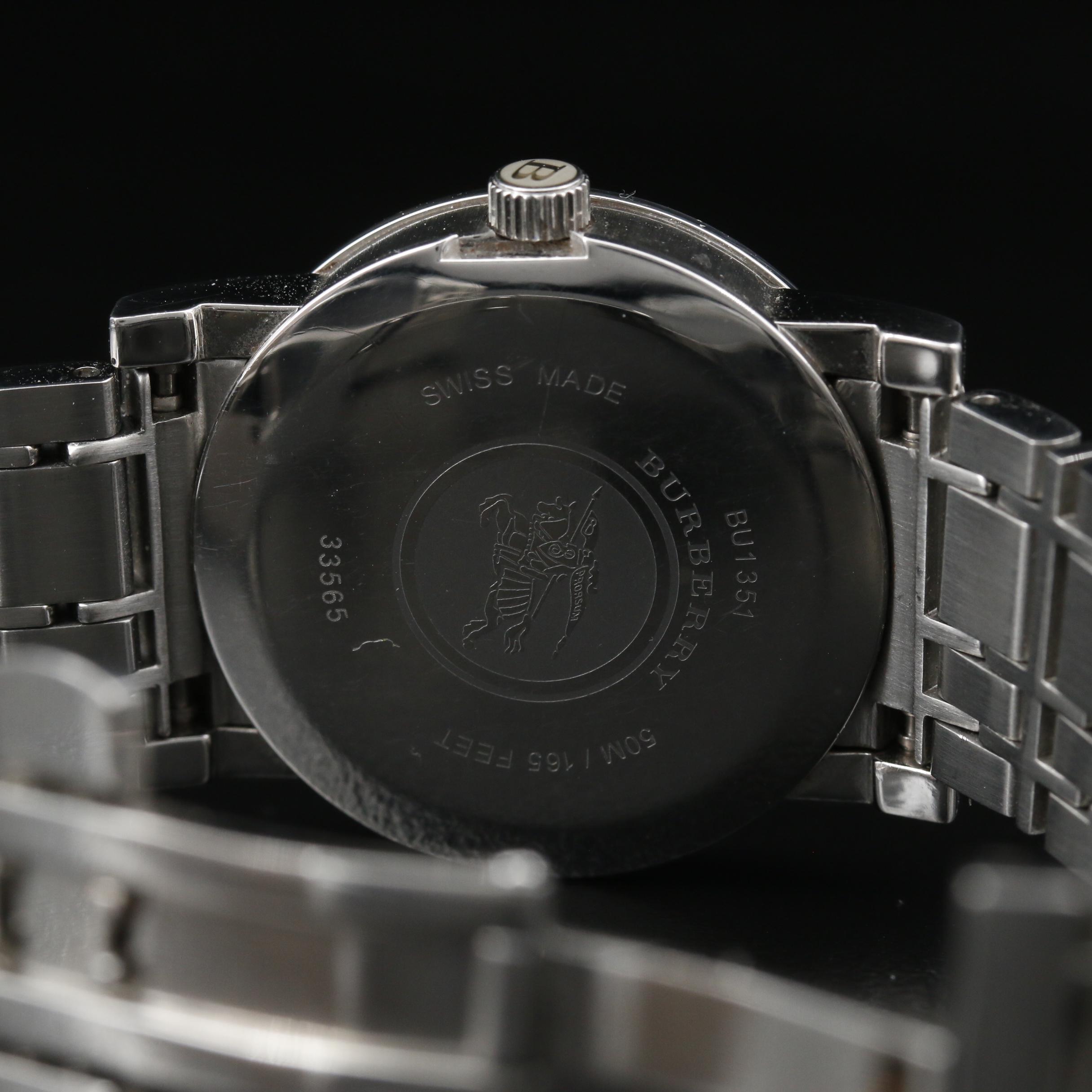 Burberry Heritage Dial Stainless Steel Quartz Watch