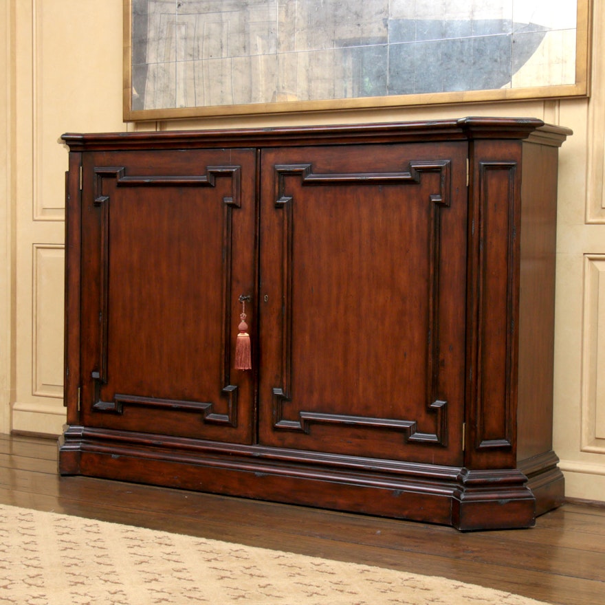 Neoclassical Style Mahogany-Stained Cabinet