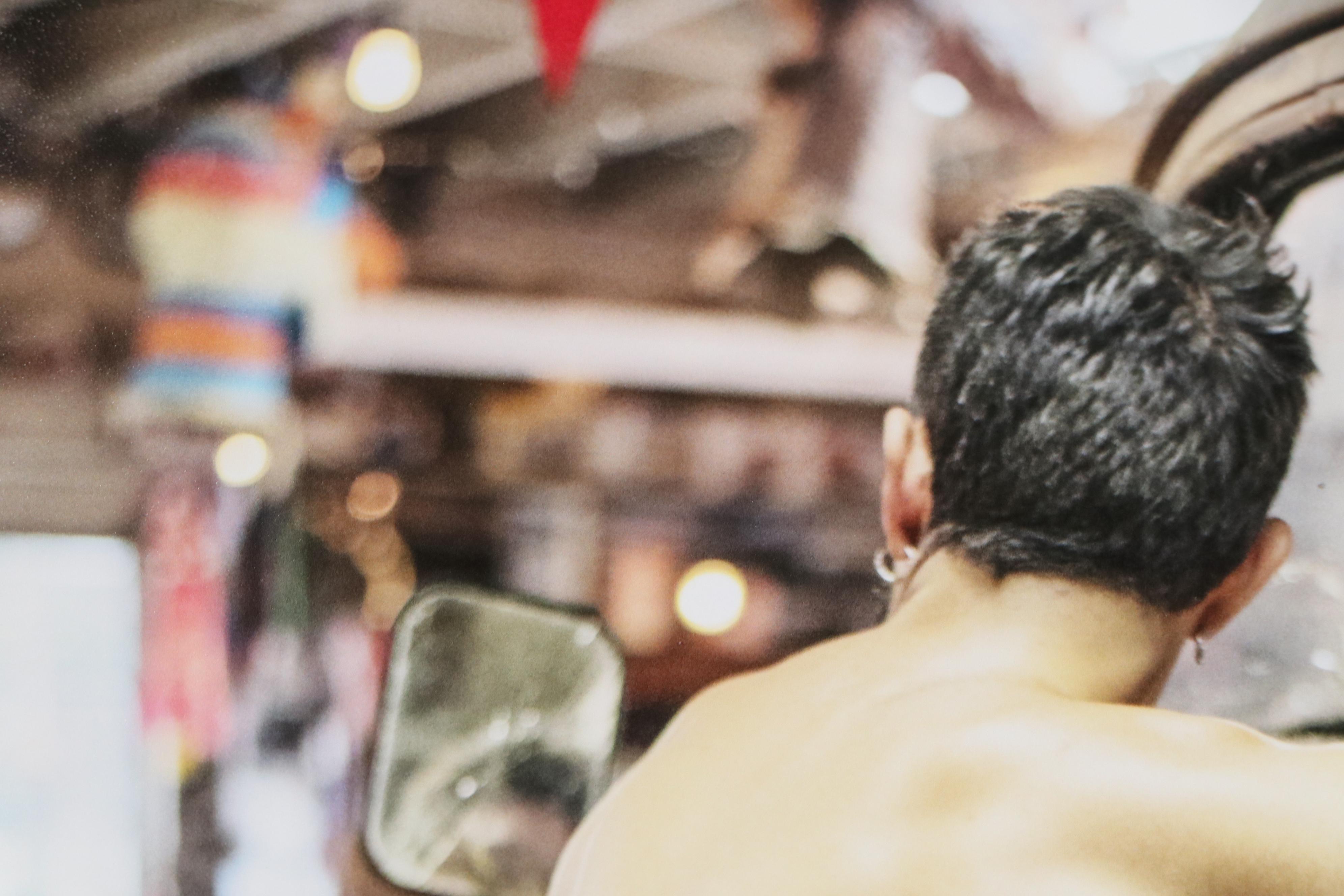 Alan Lyon Digital Photographic Print of Nude Male with Truck "Jared"