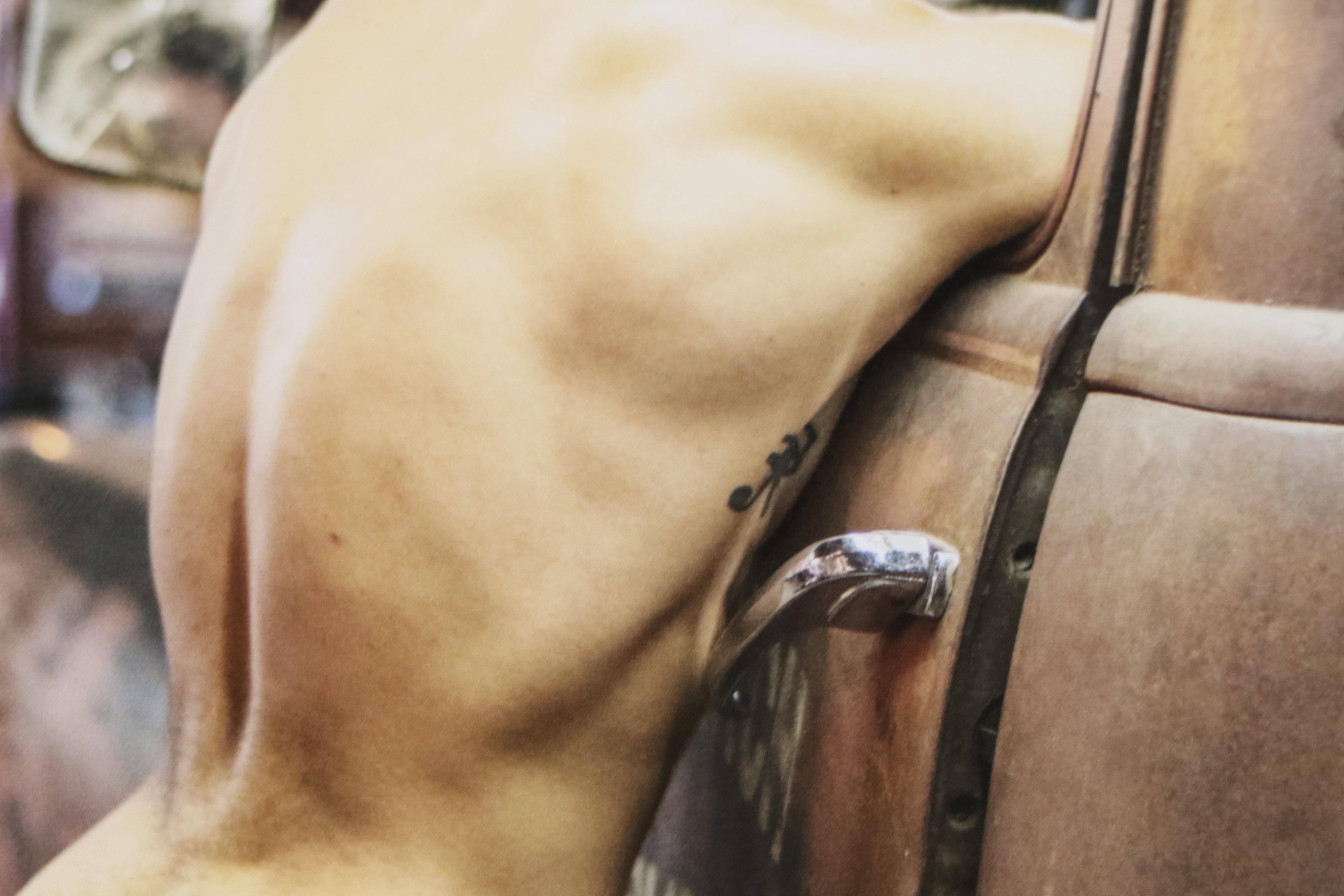 Alan Lyon Digital Photographic Print of Nude Male with Truck "Jared"