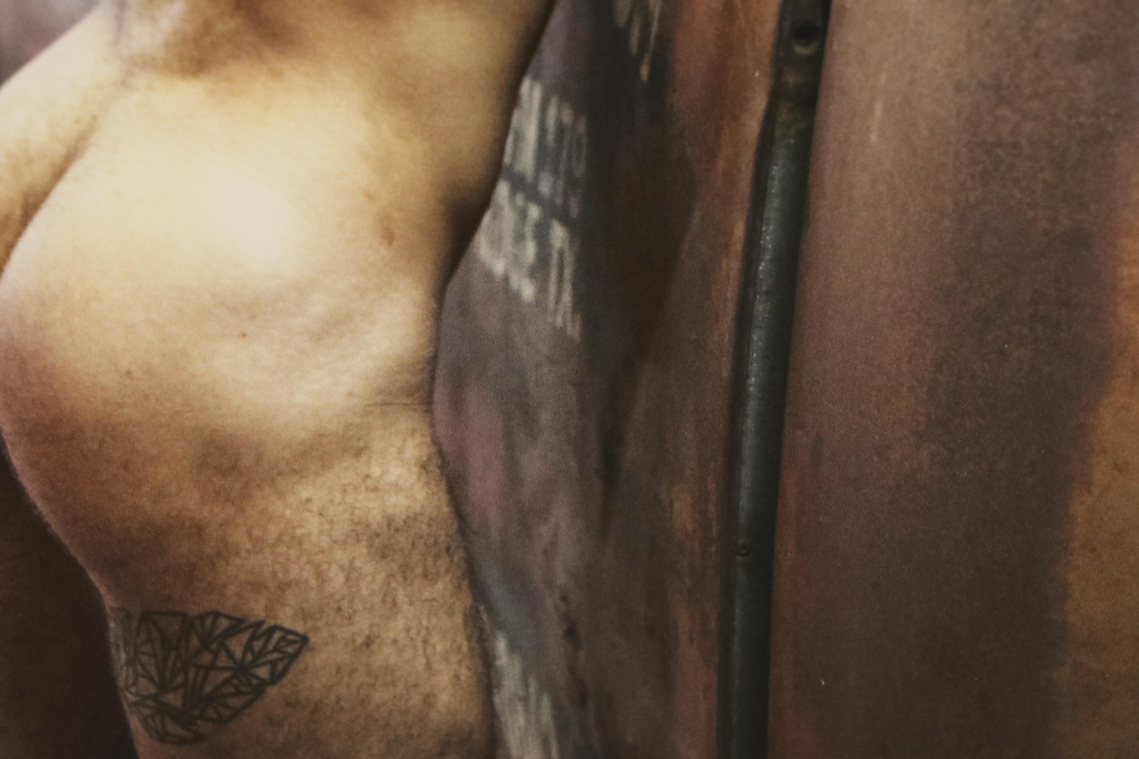 Alan Lyon Digital Photographic Print of Nude Male with Truck "Jared"