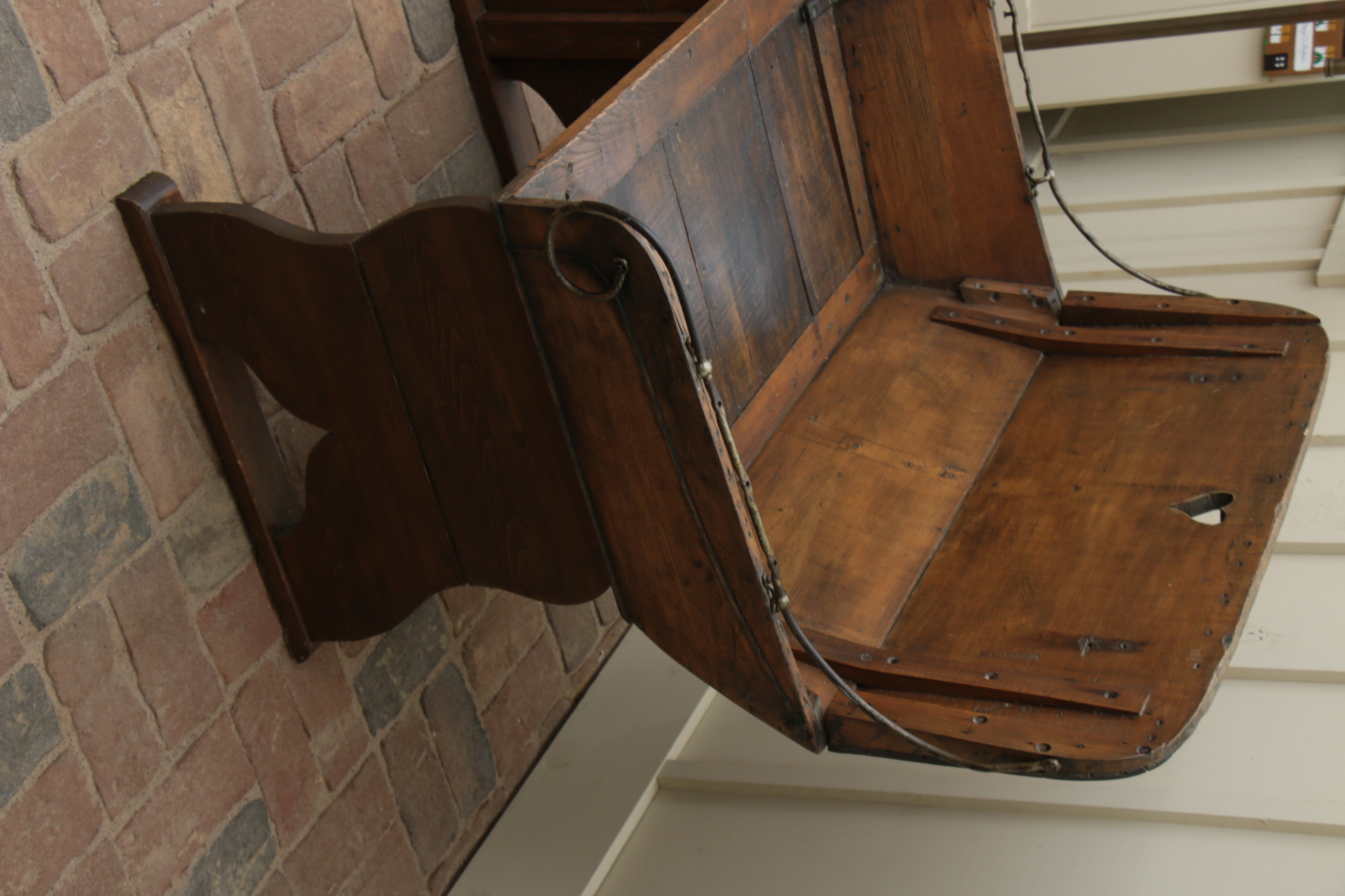 Circa 1900 Hand-Crafted Buckboard Buggy Seat Bench