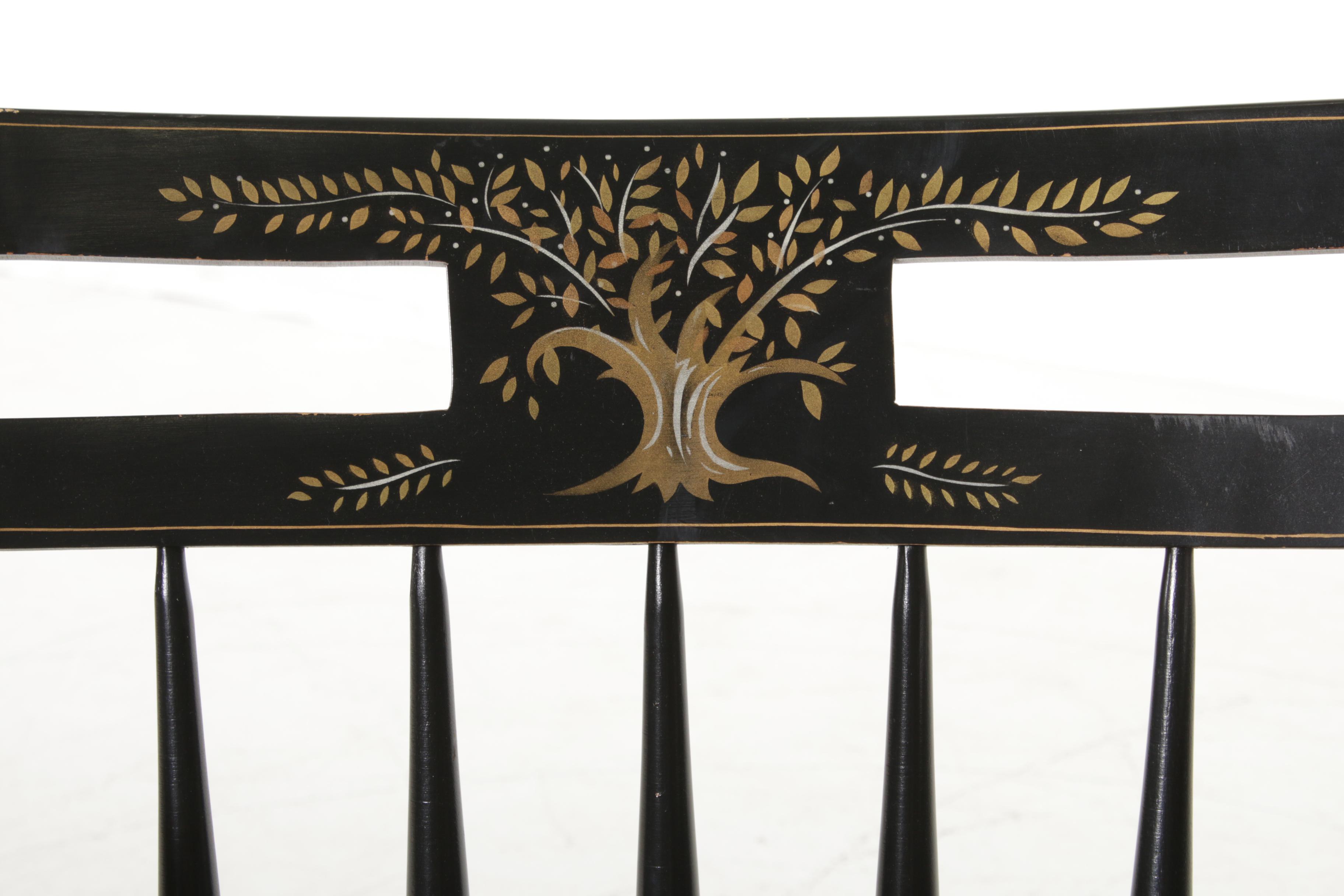 Ethan Allen "Liberty Tree" Hitchcock-Style Armchair, Late 20th Century