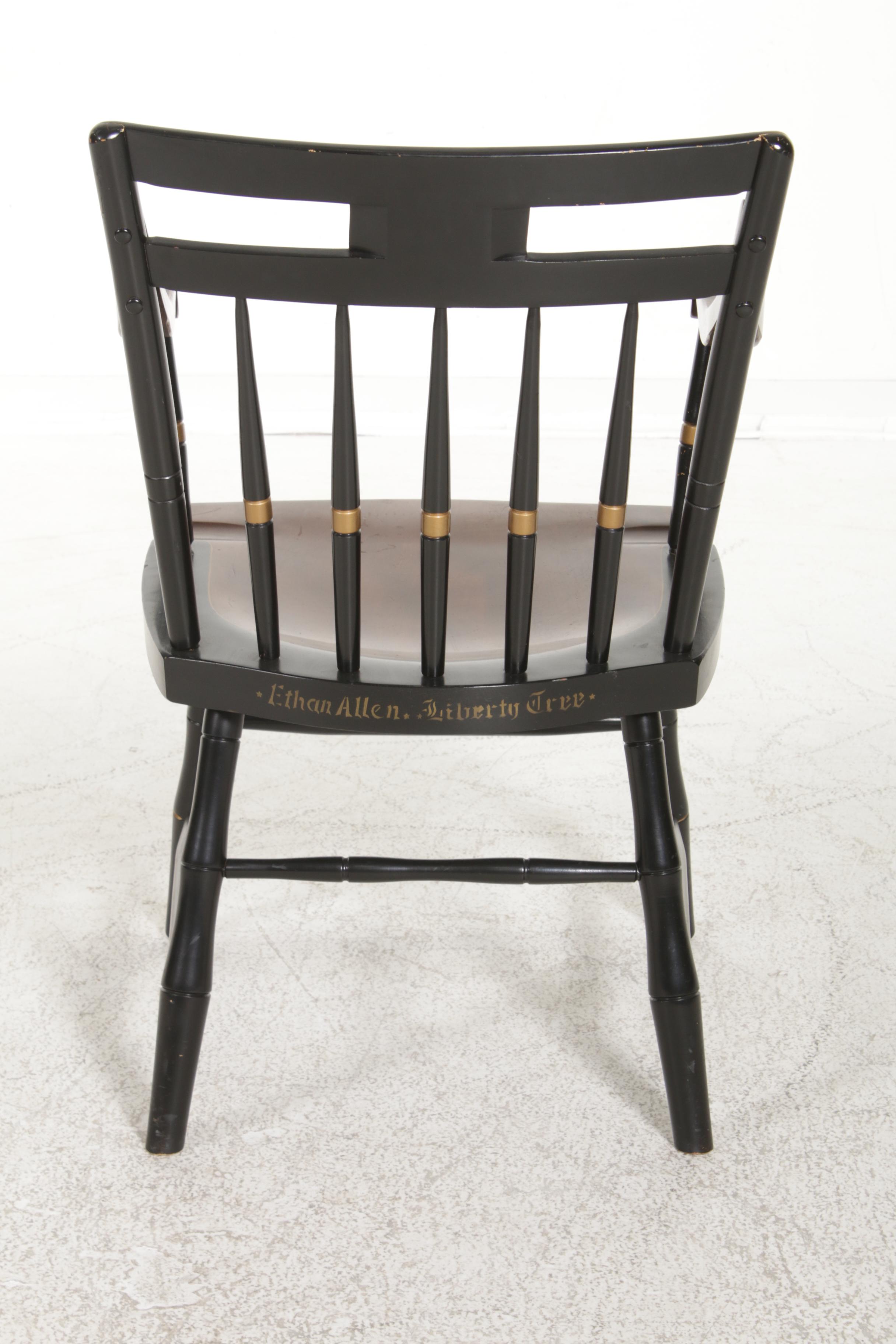 Ethan Allen "Liberty Tree" Hitchcock-Style Armchair, Late 20th Century