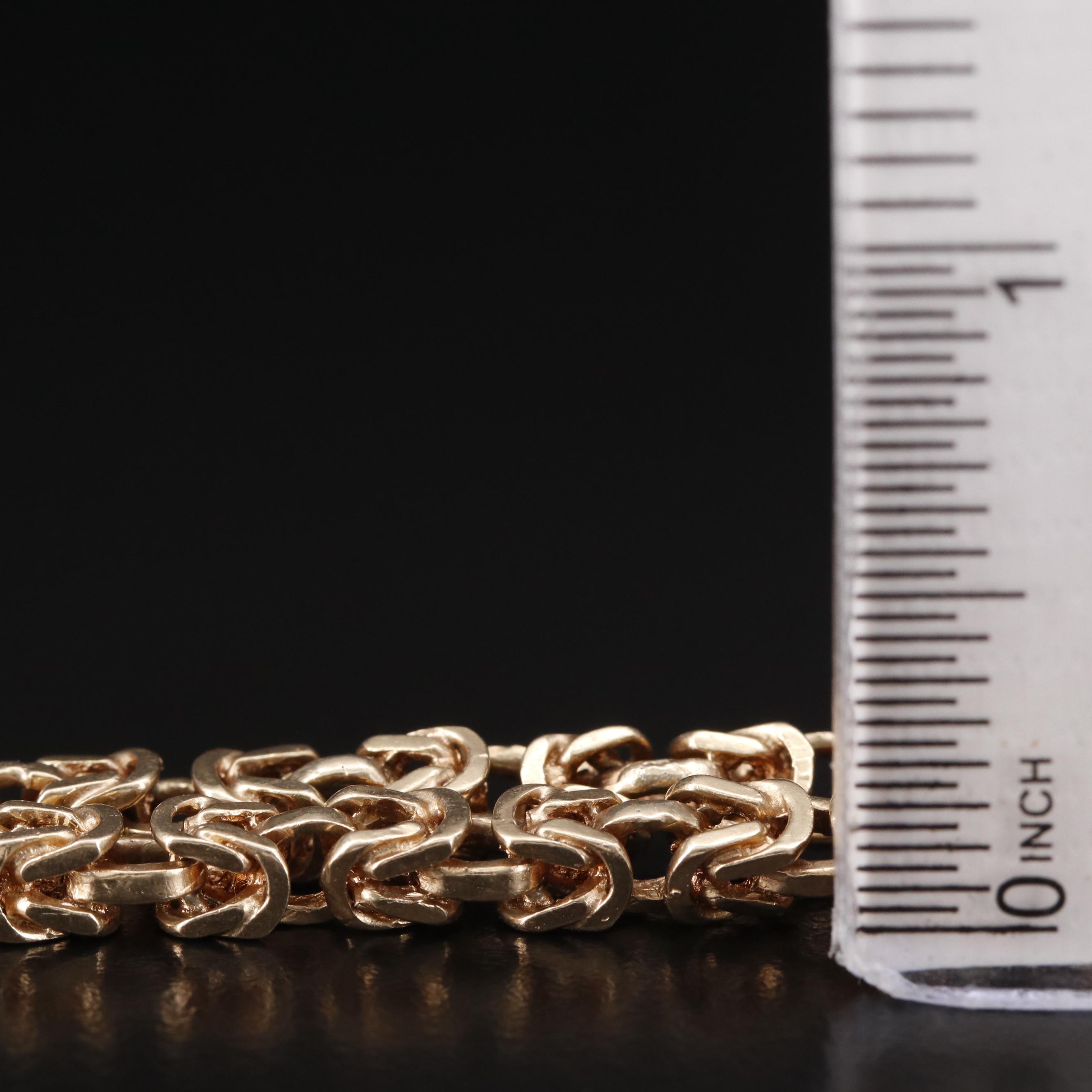 14K Byzantine Link Chain Necklace