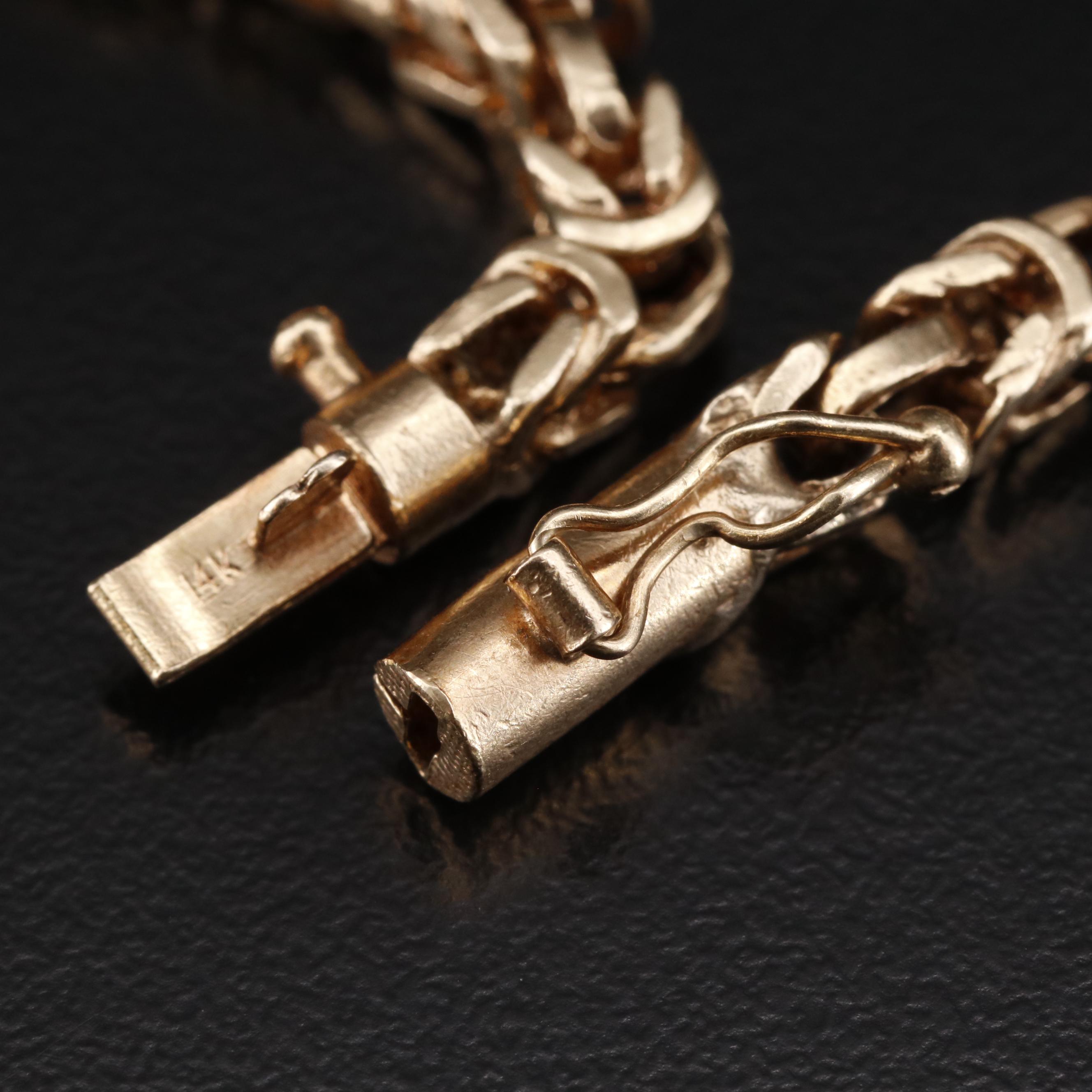 14K Byzantine Link Chain Necklace