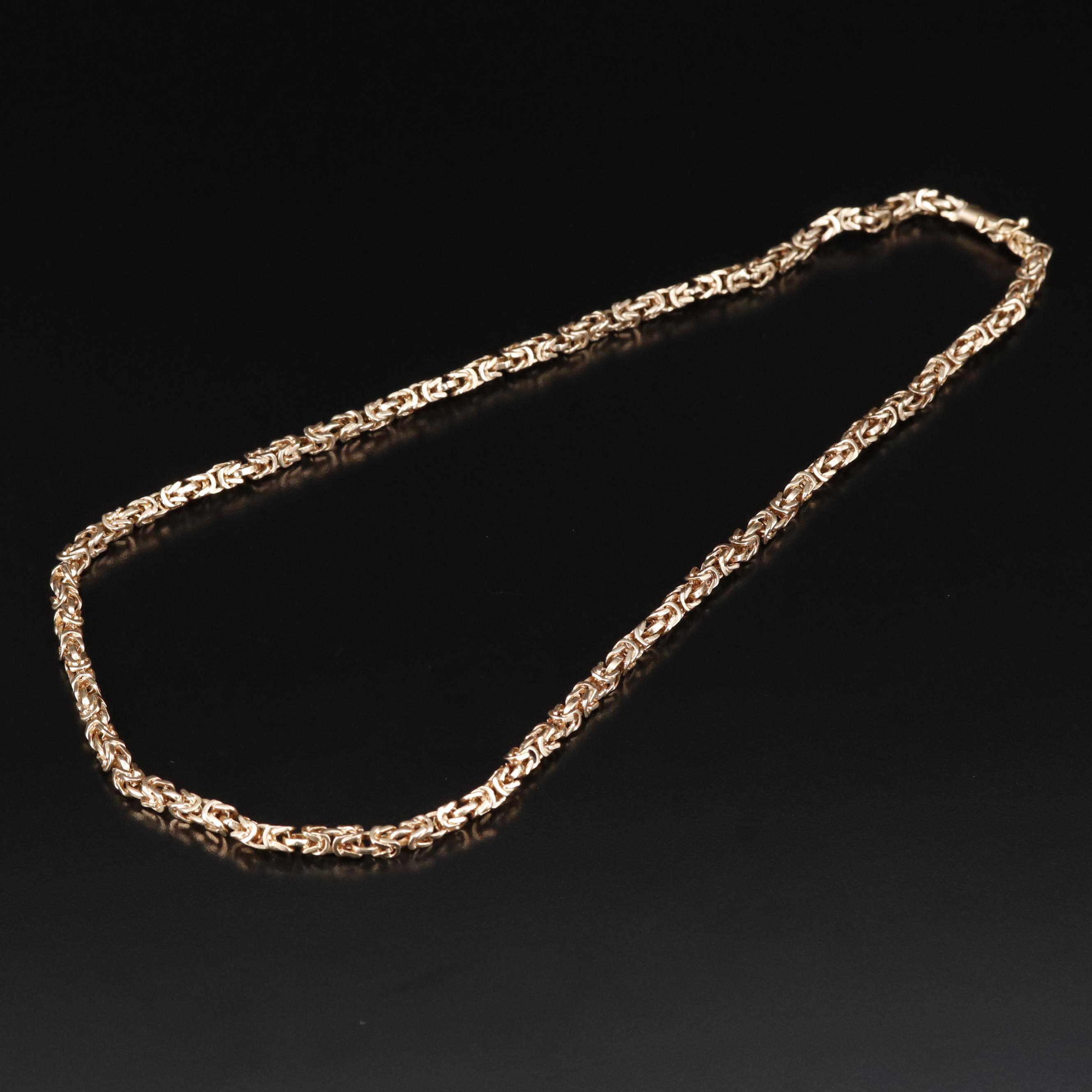 14K Byzantine Link Chain Necklace