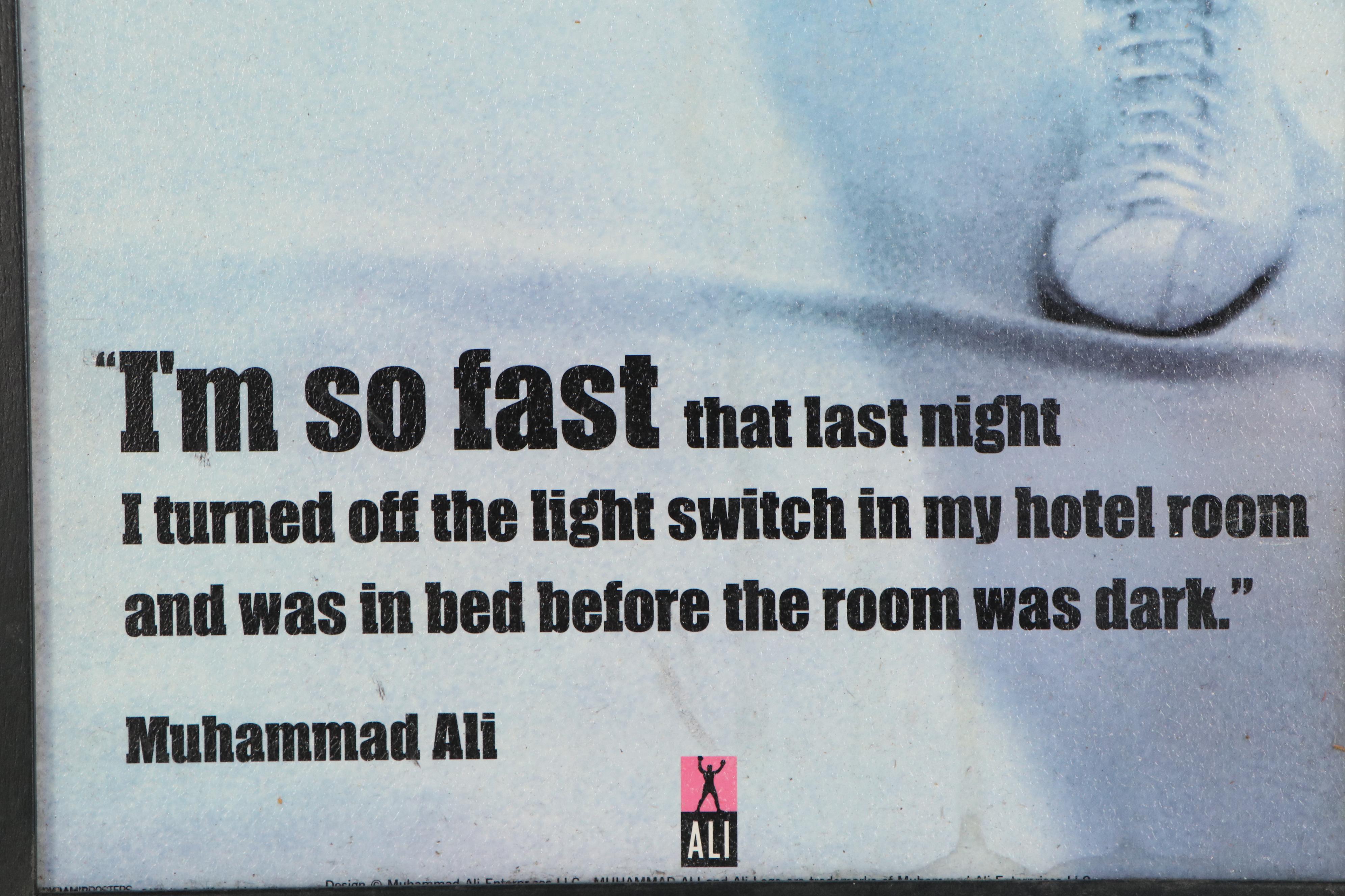 Offset Lithograph Poster of Muhammad Ali, Late 20th Century