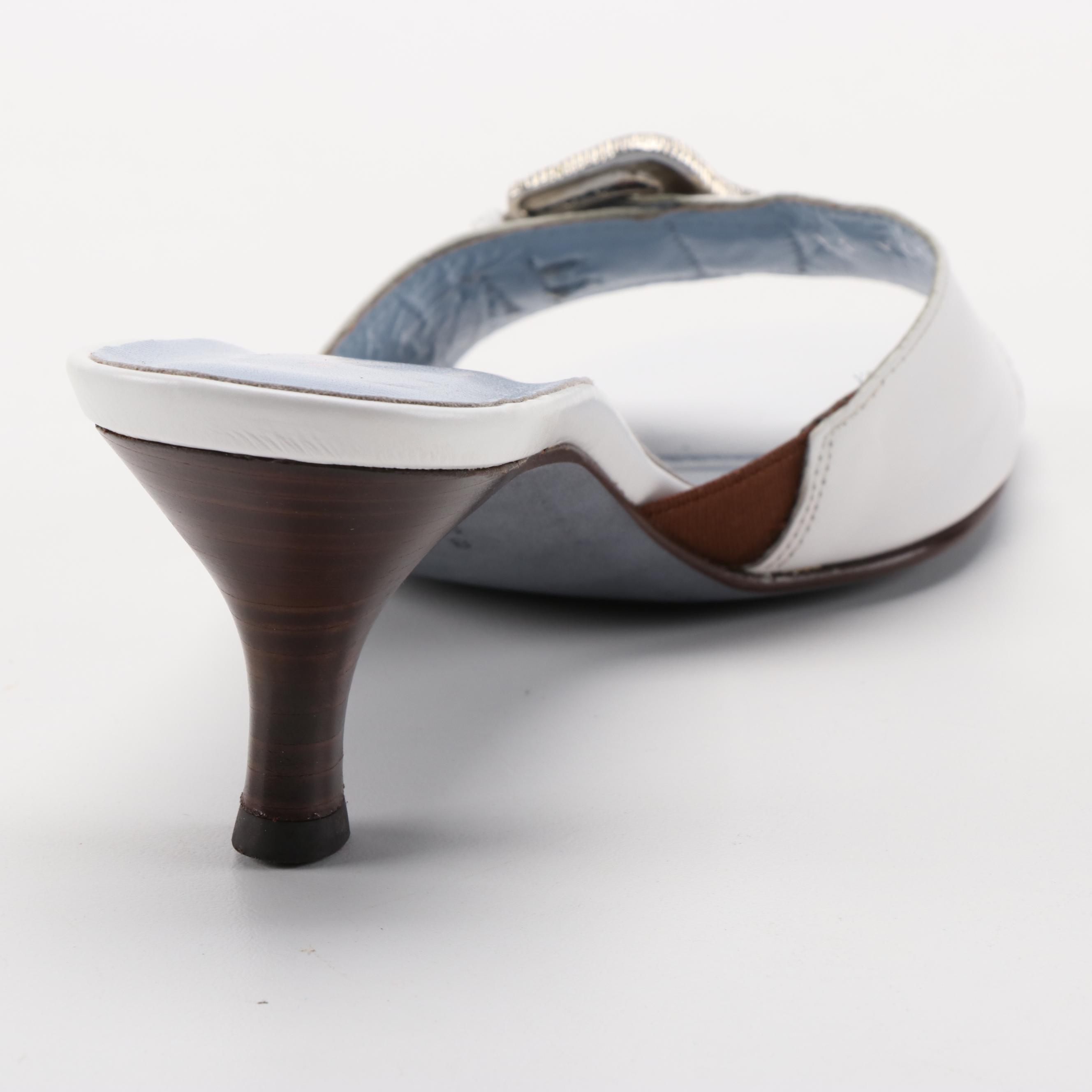 Donald J Pliner Couture Katz and Brighton Patti Leather Slide Sandals