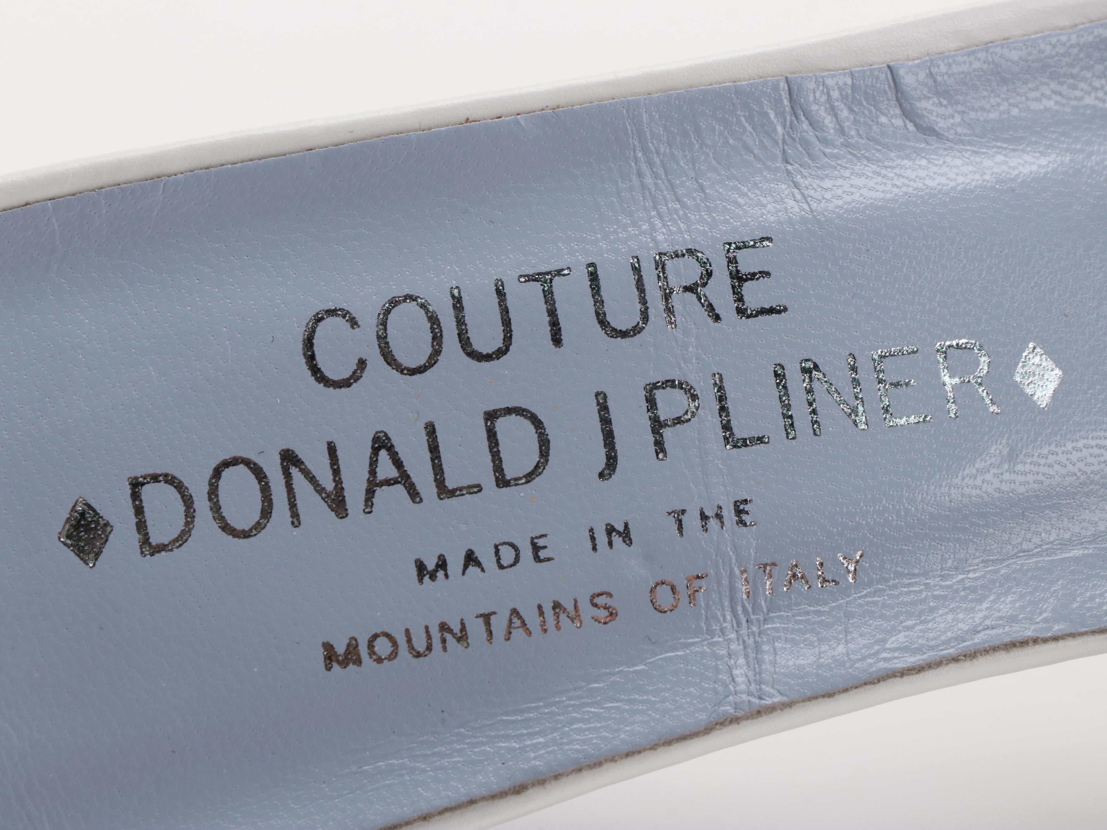 Donald J Pliner Couture Katz and Brighton Patti Leather Slide Sandals