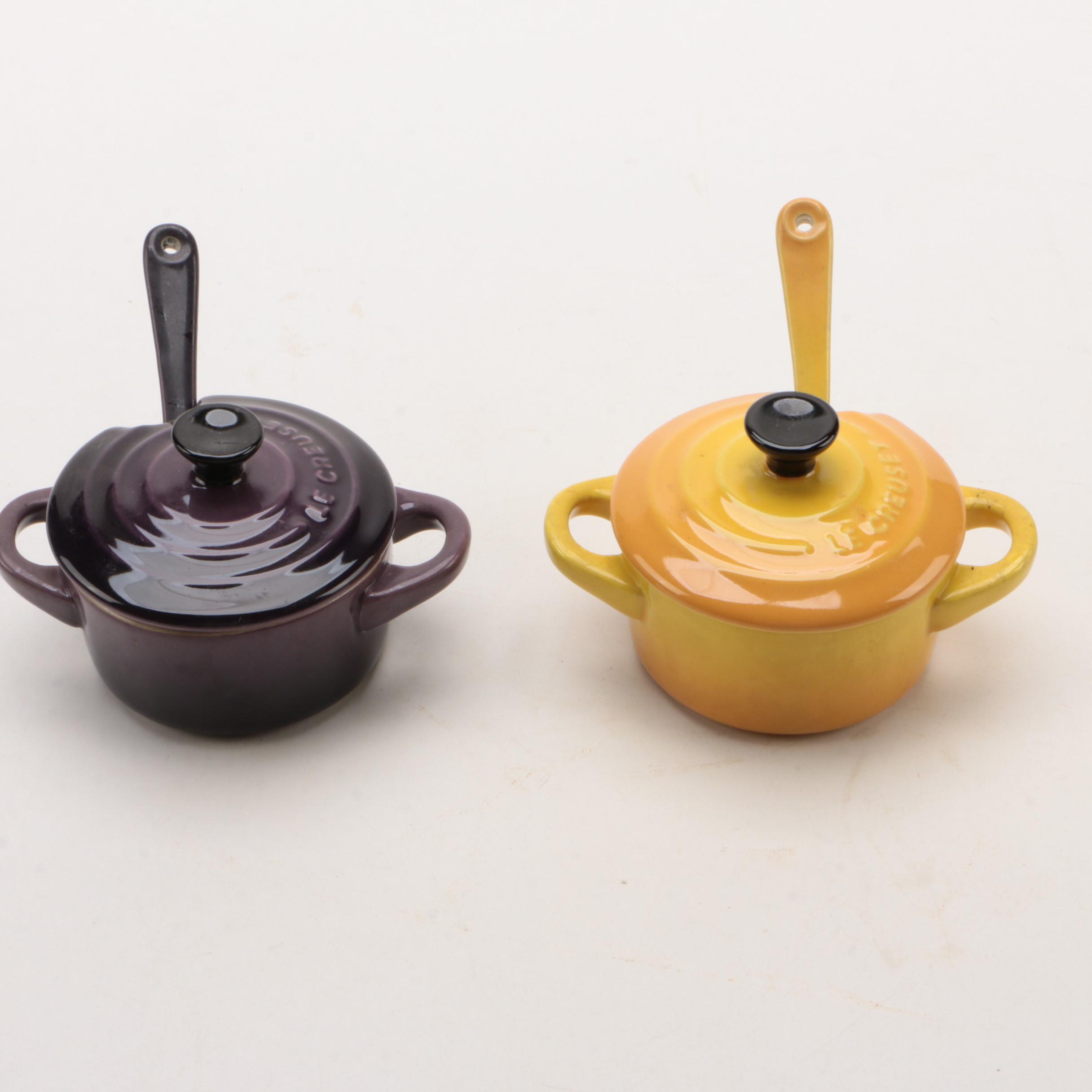 Le Creuset Mini Condiment Pots with Spoons