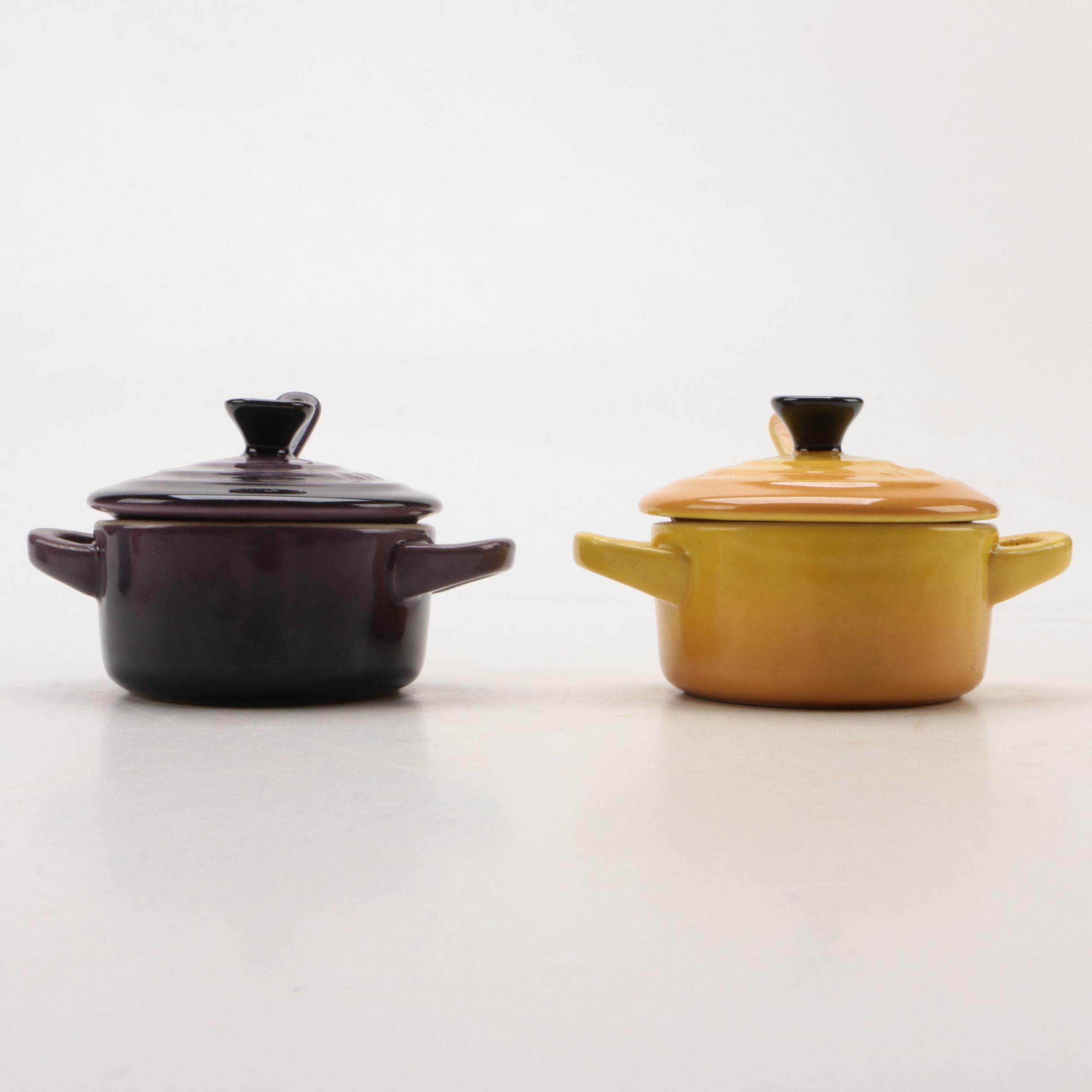 Le Creuset Mini Condiment Pots with Spoons
