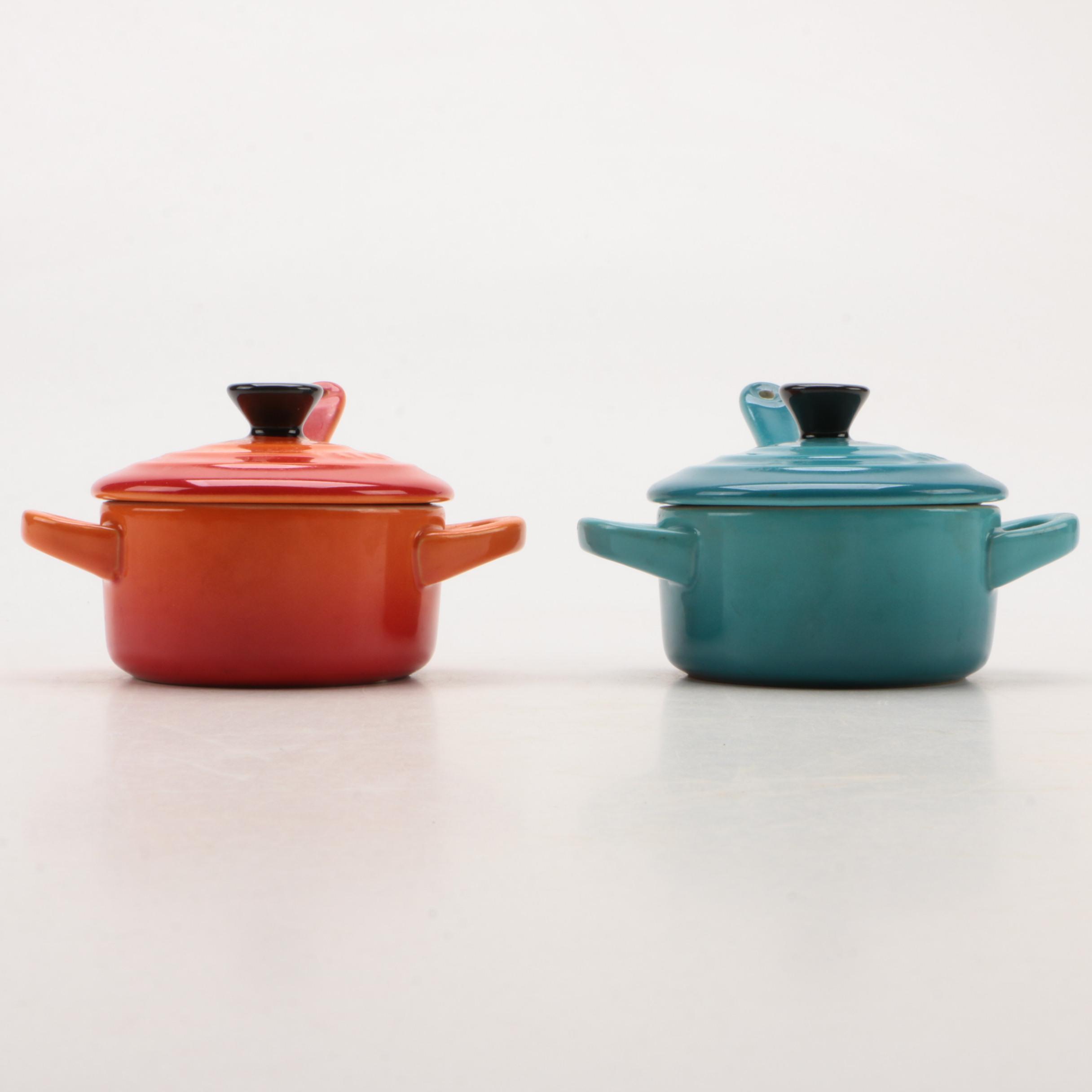 Le Creuset Mini Condiment Pots with Spoons
