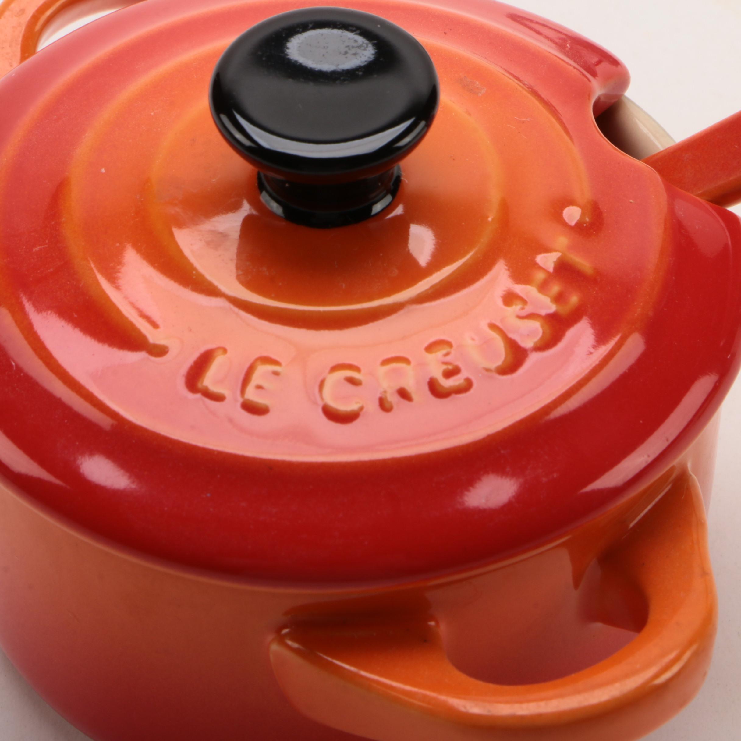 Le Creuset Mini Condiment Pots with Spoons