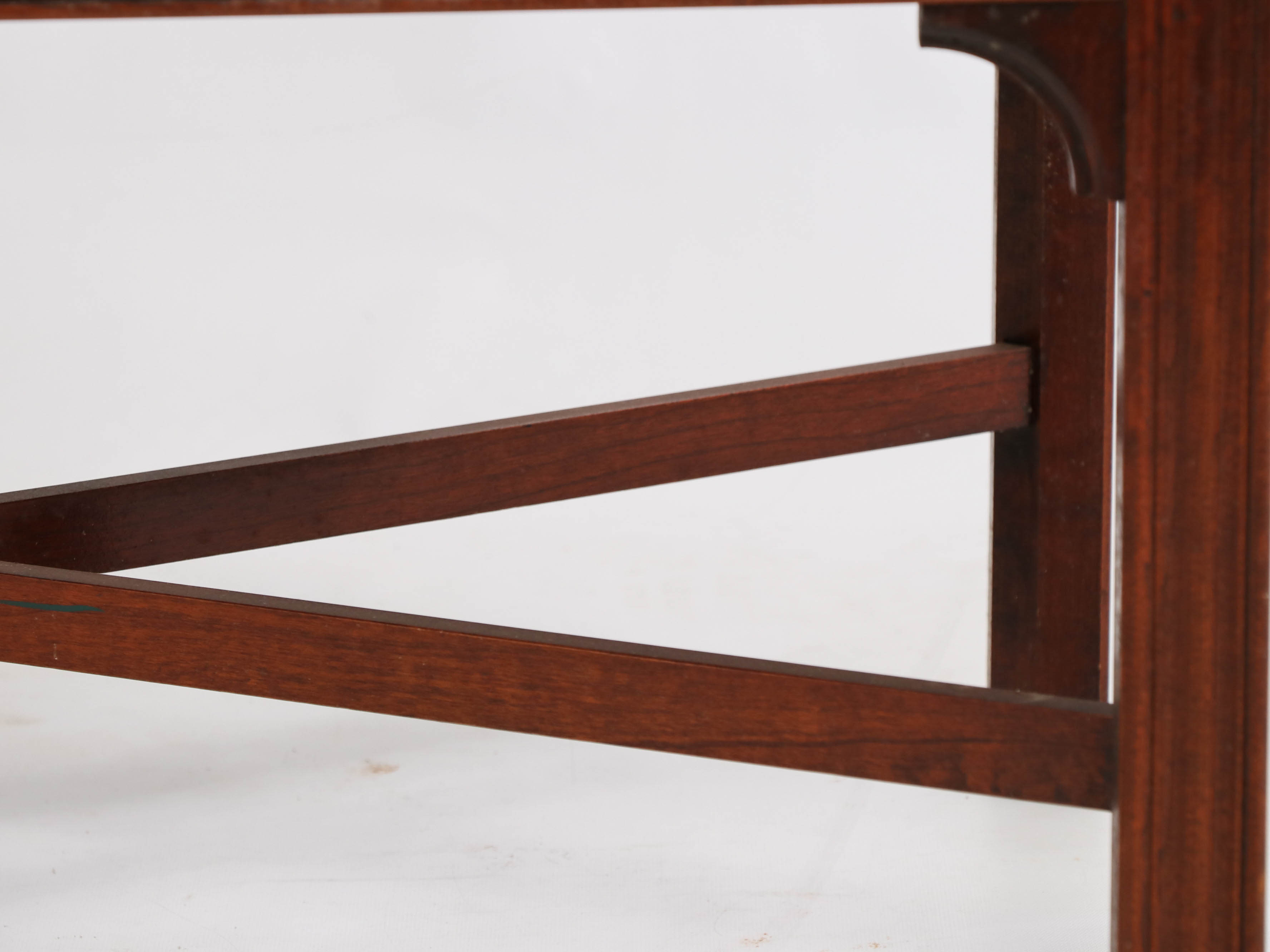 Chippendale Style Wood Butler's Tray Table, Late 20th Century