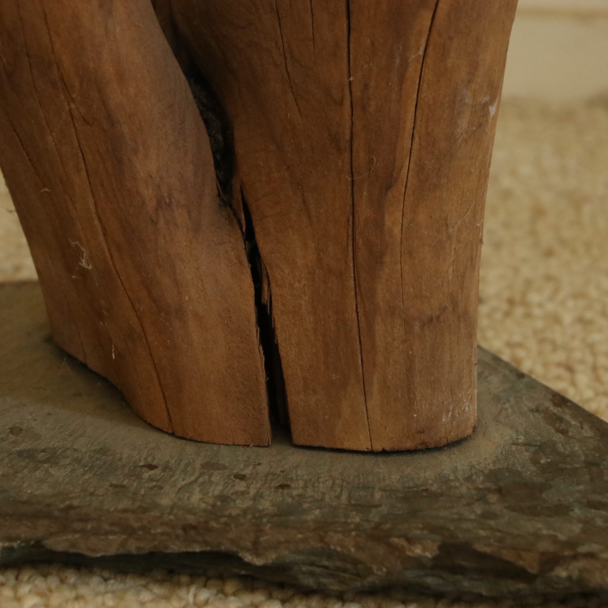 Driftwood Sculptures on Slate Bases, 20th Century