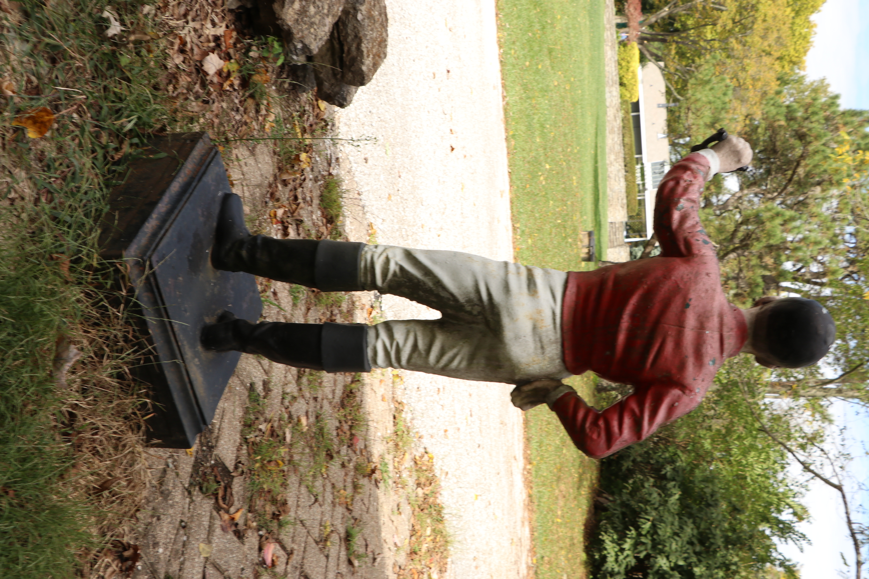 Cast Iron Lawn Jockey Statue, Early to Mid 20th Century