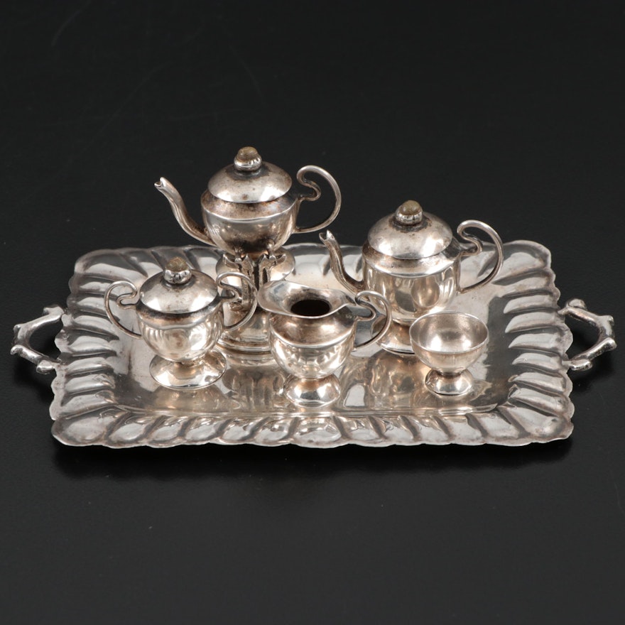 Sterling Silver Miniature Tea Service
