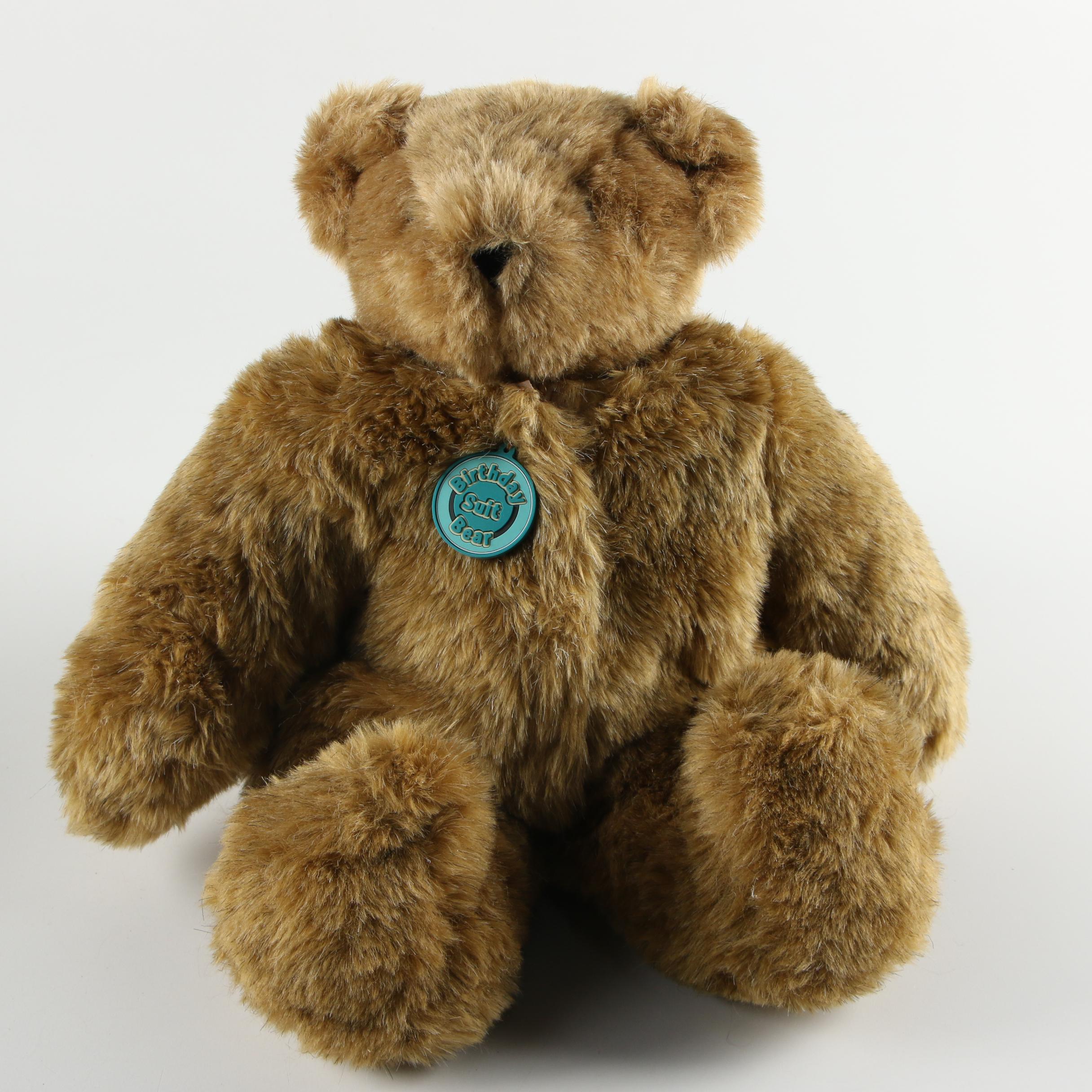 The Vermont Teddy Bear Company Stuffed Bears, Including "Birthday Suit" Bear