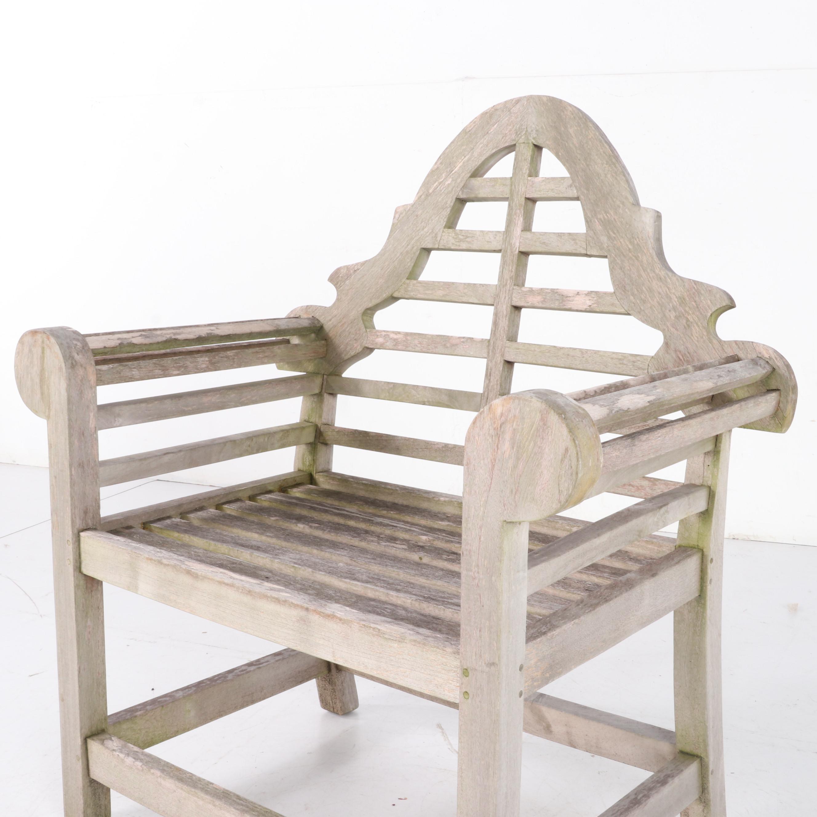 Drexel-Heritage Teak Patio Armchairs