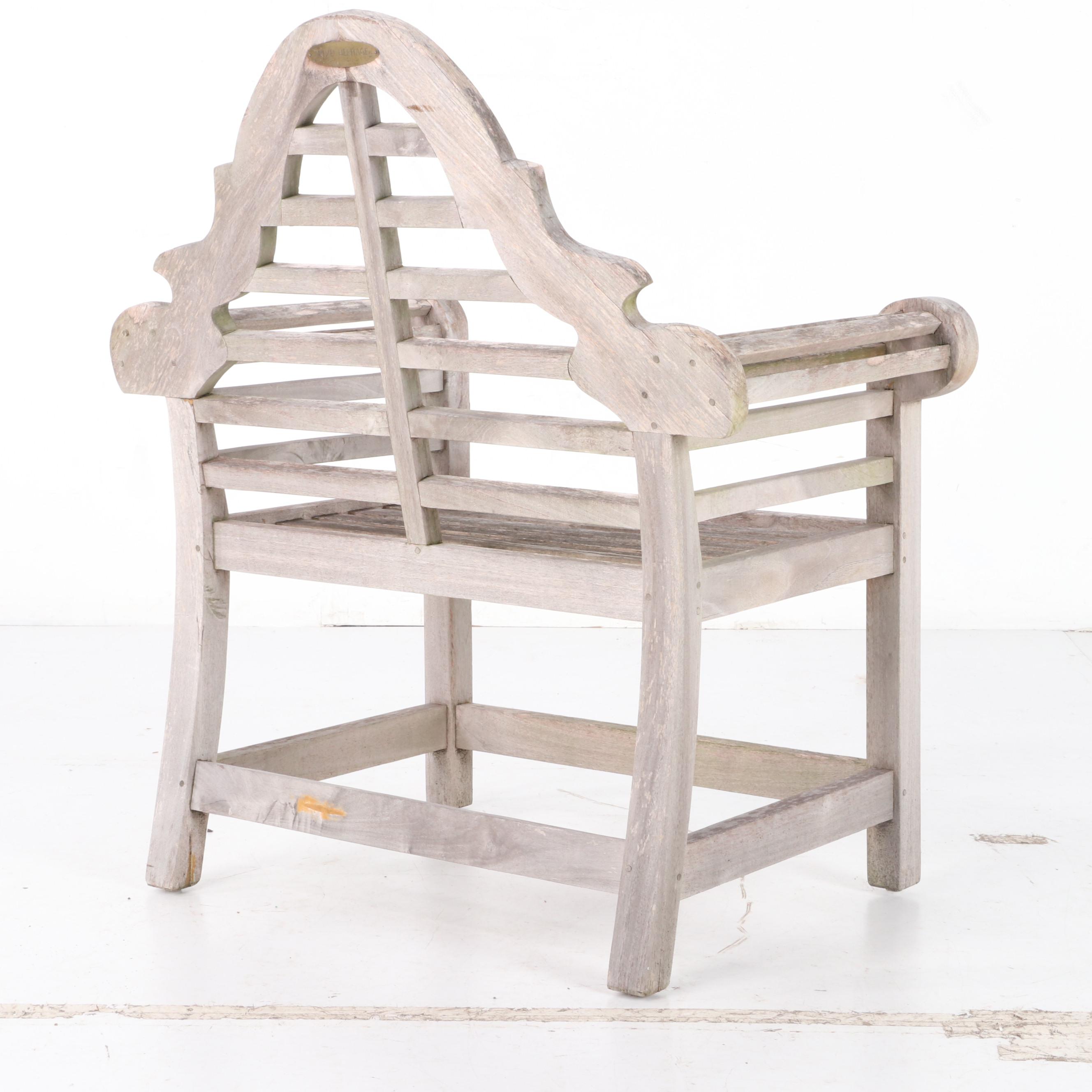 Drexel-Heritage Teak Patio Armchairs