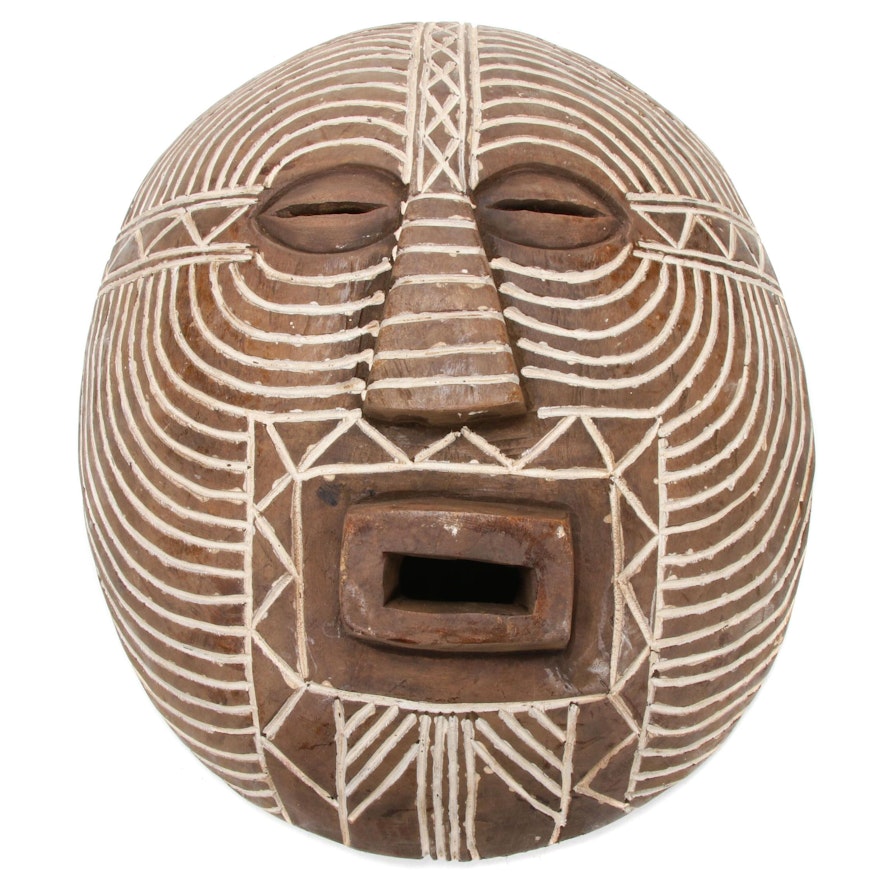 Luba Hand-Crafted Wood Mask, Central Africa