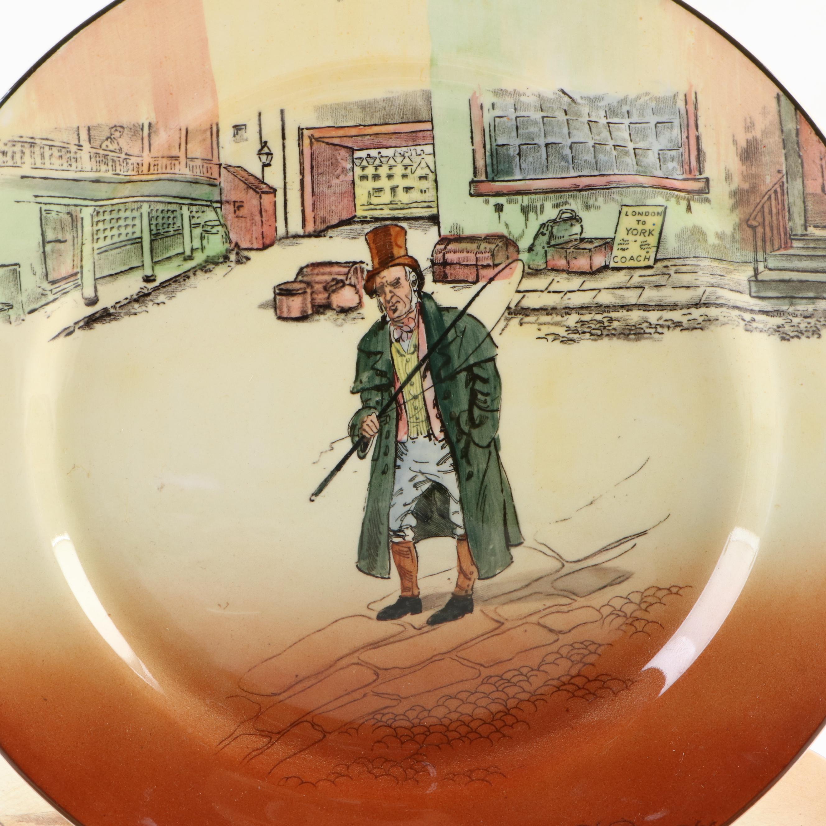 Royal Doulton Dickens Ware Plates, Early to Mid 20th Century