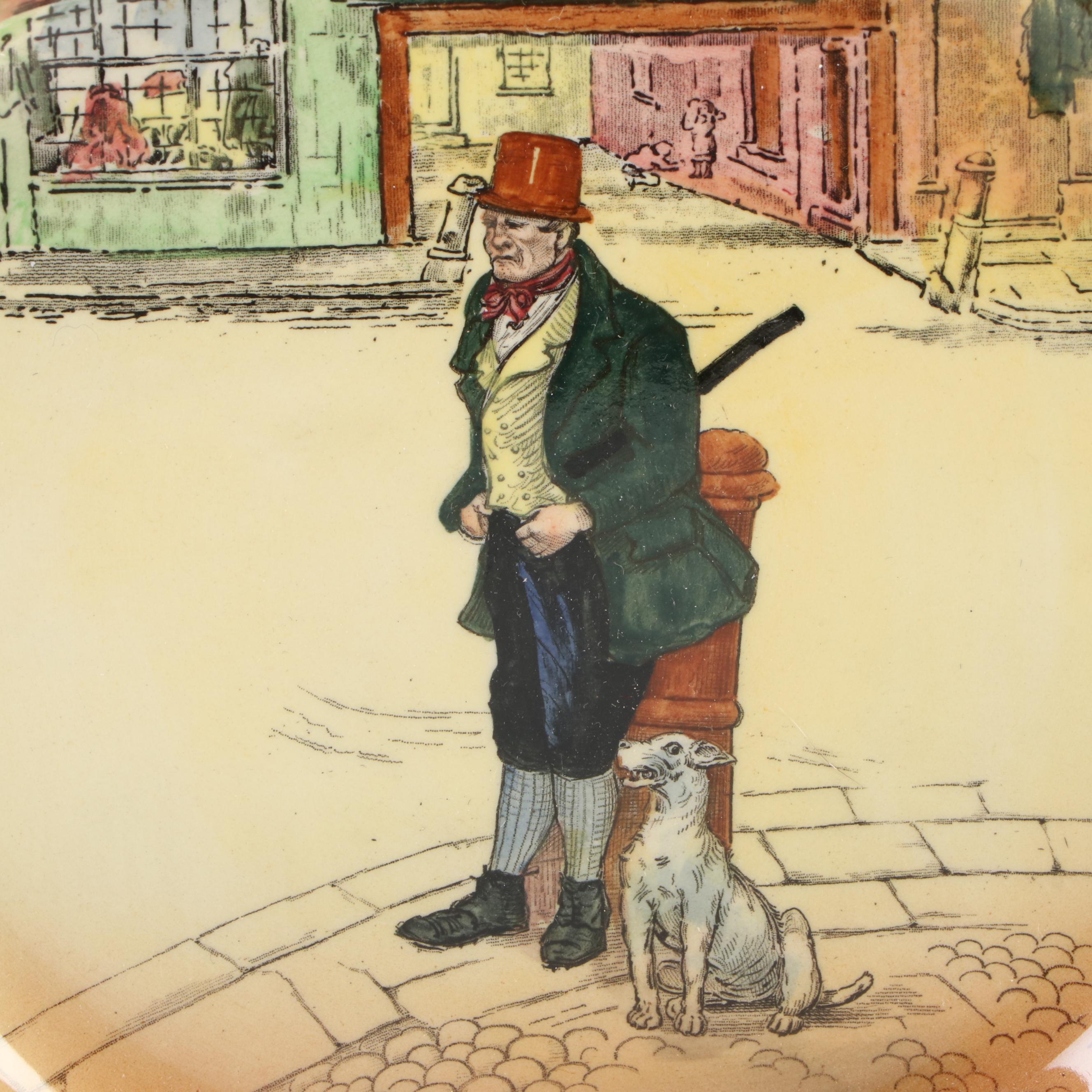 Royal Doulton Dickens Ware Plates, Early to Mid 20th Century