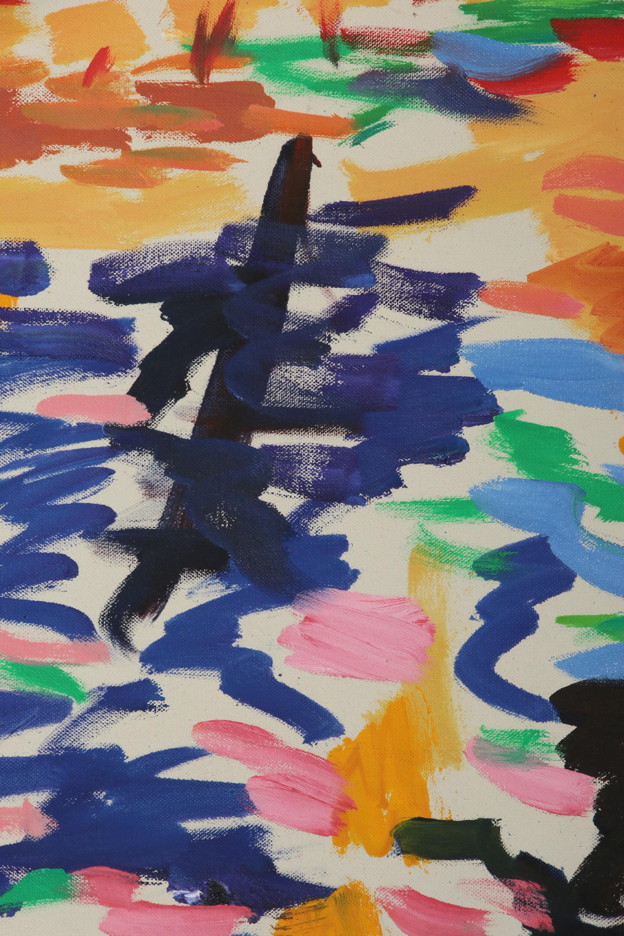 Jerald Mironov Abstract Oil Painting