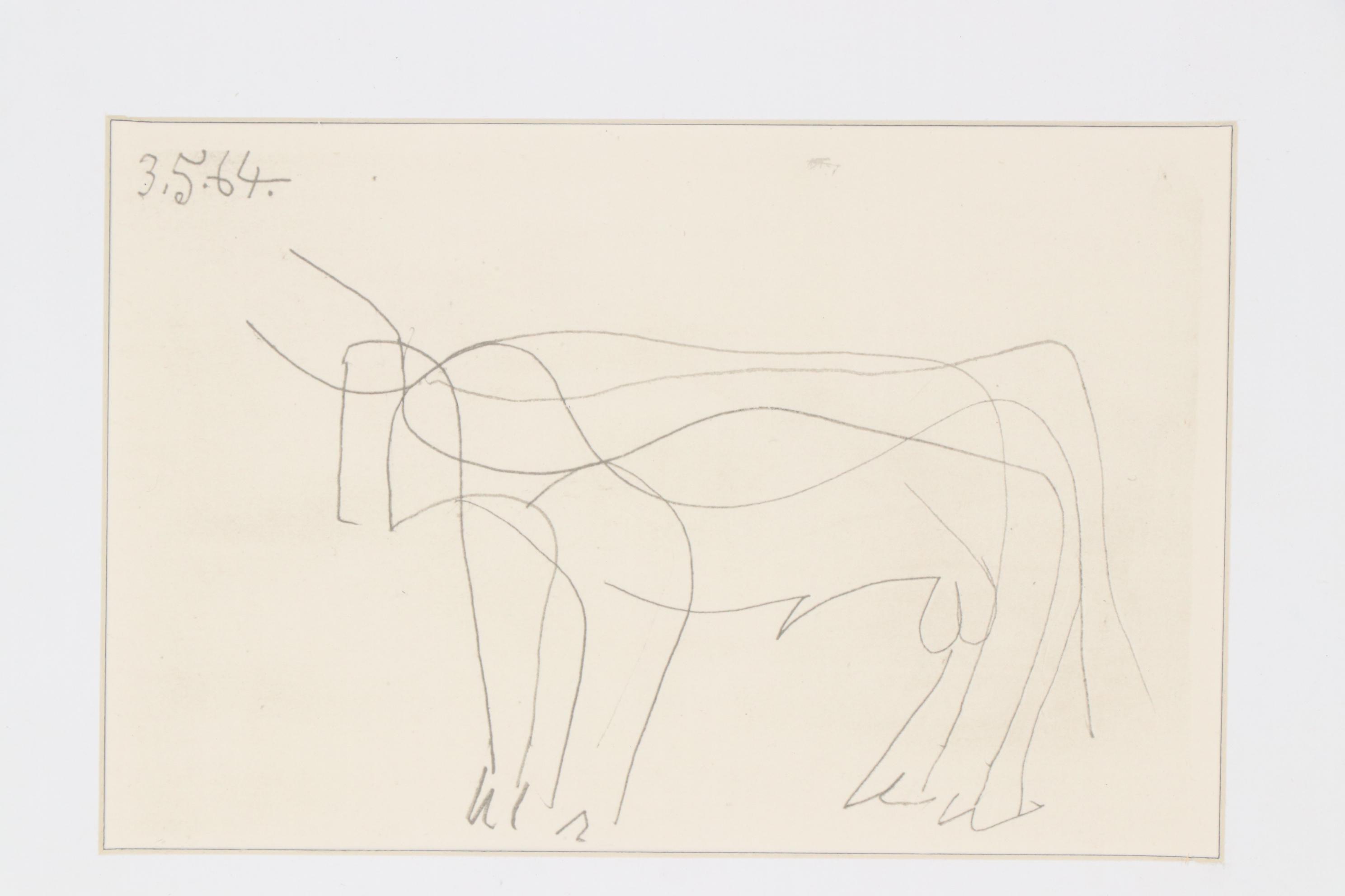 Pablo Picasso Lithograph from "Le Goût du Bonheur", 1970