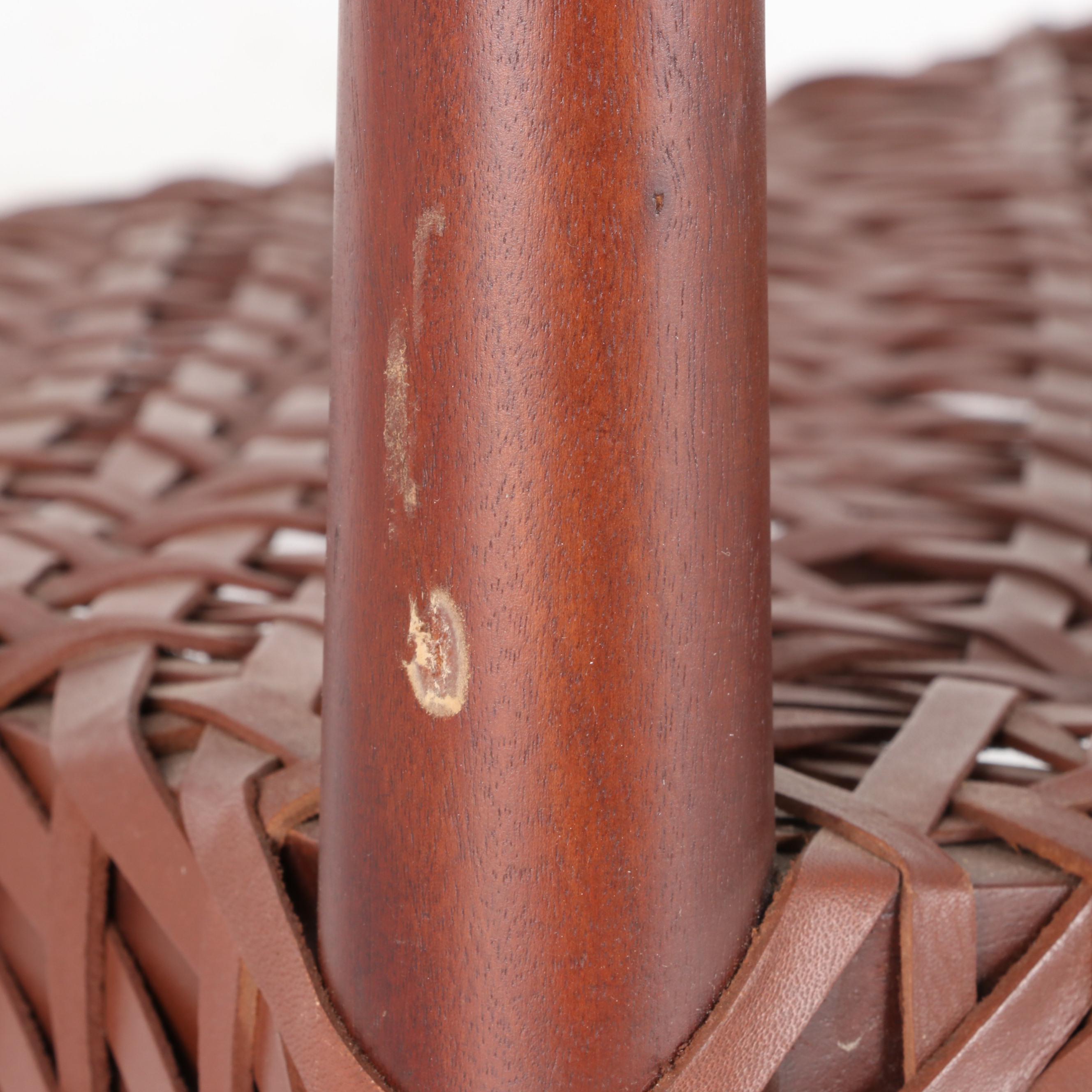 Safavieh Bandelier Woven Leather Arm Chairs