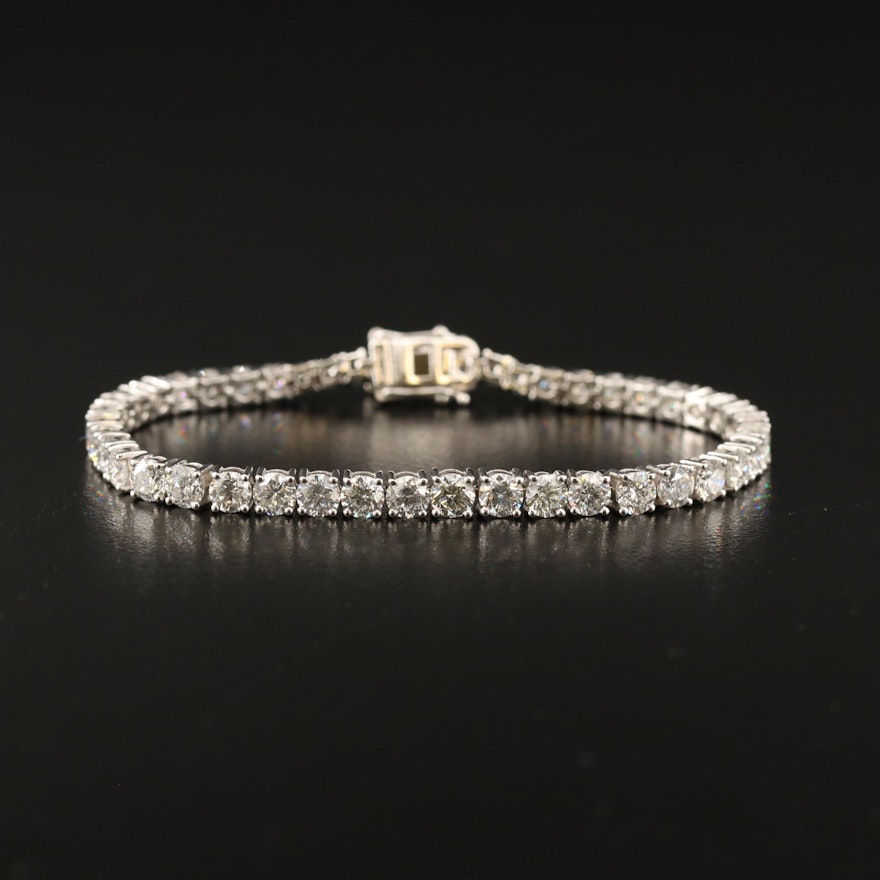 Platinum 10.10 CTW Diamond Tennis Bracelet