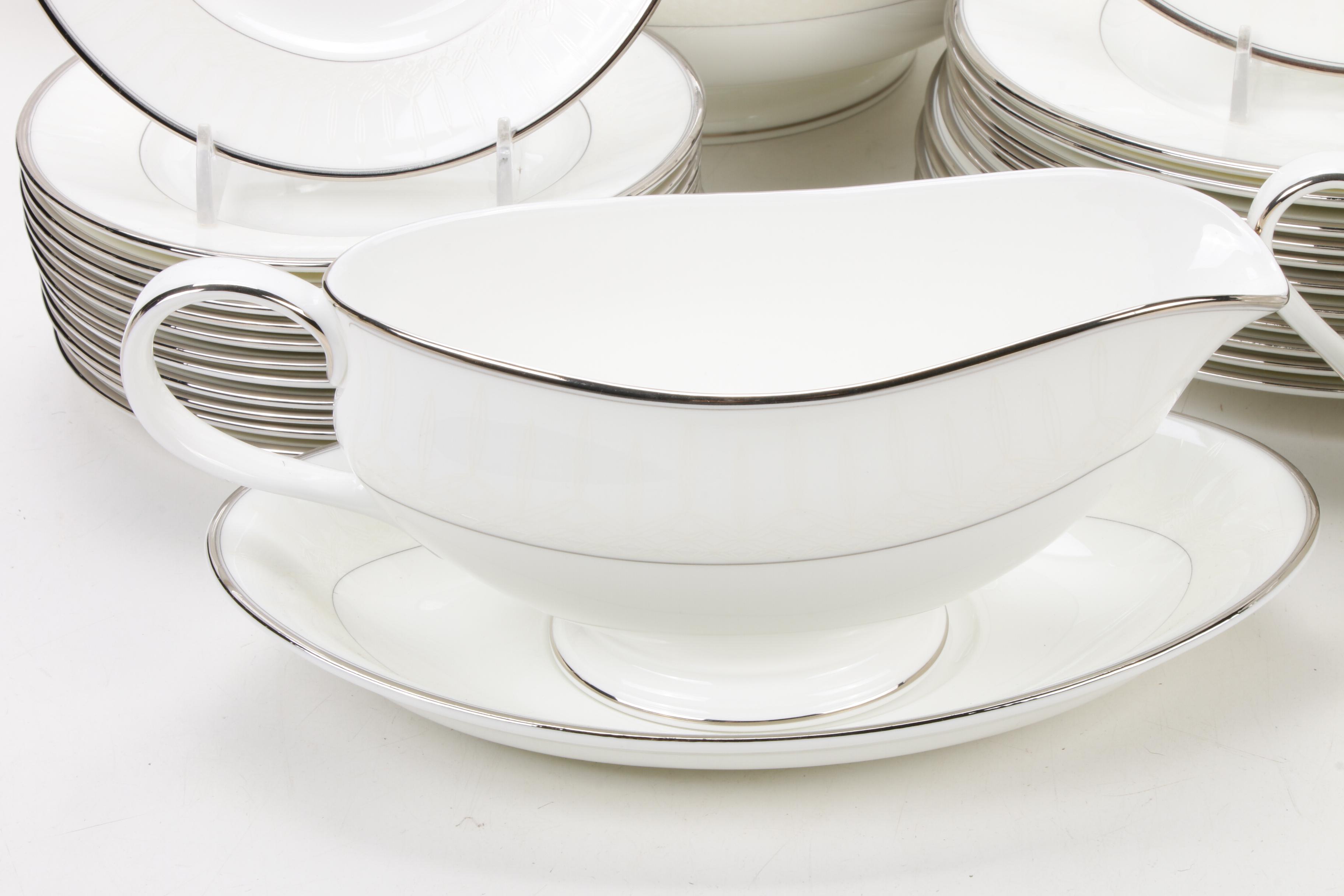 Waterford "Lismore Platinum" Porcelain Dinner and Serveware, 1998–2008