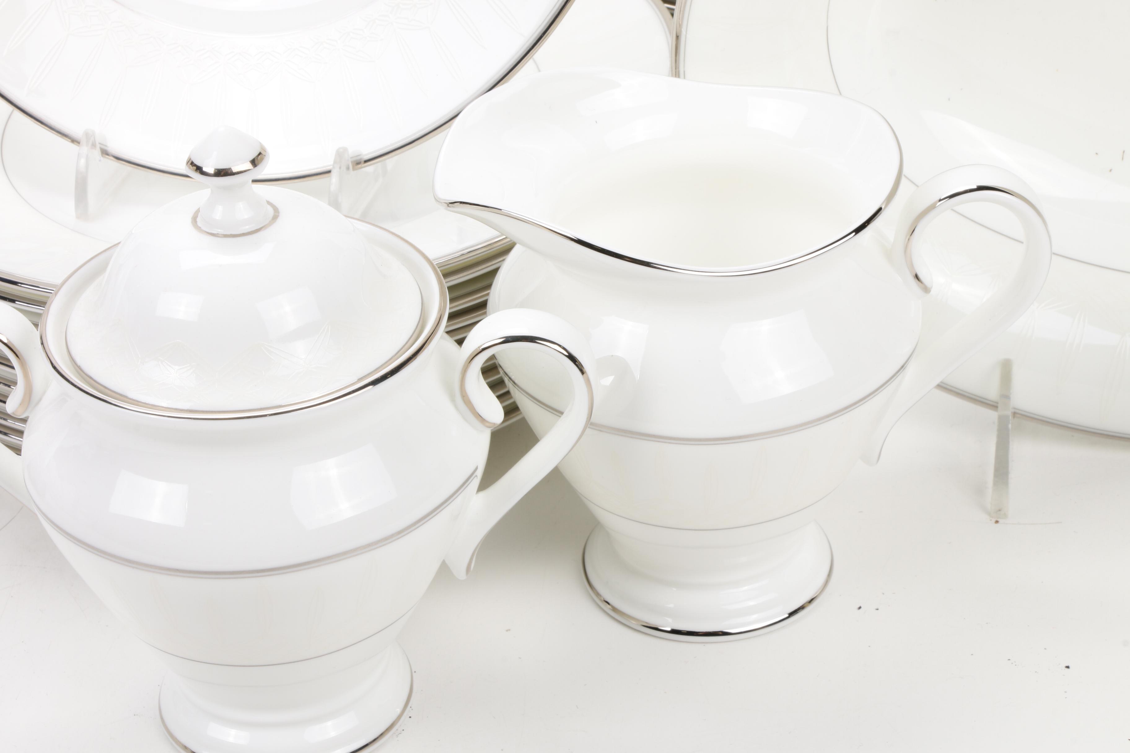 Waterford "Lismore Platinum" Porcelain Dinner and Serveware, 1998–2008