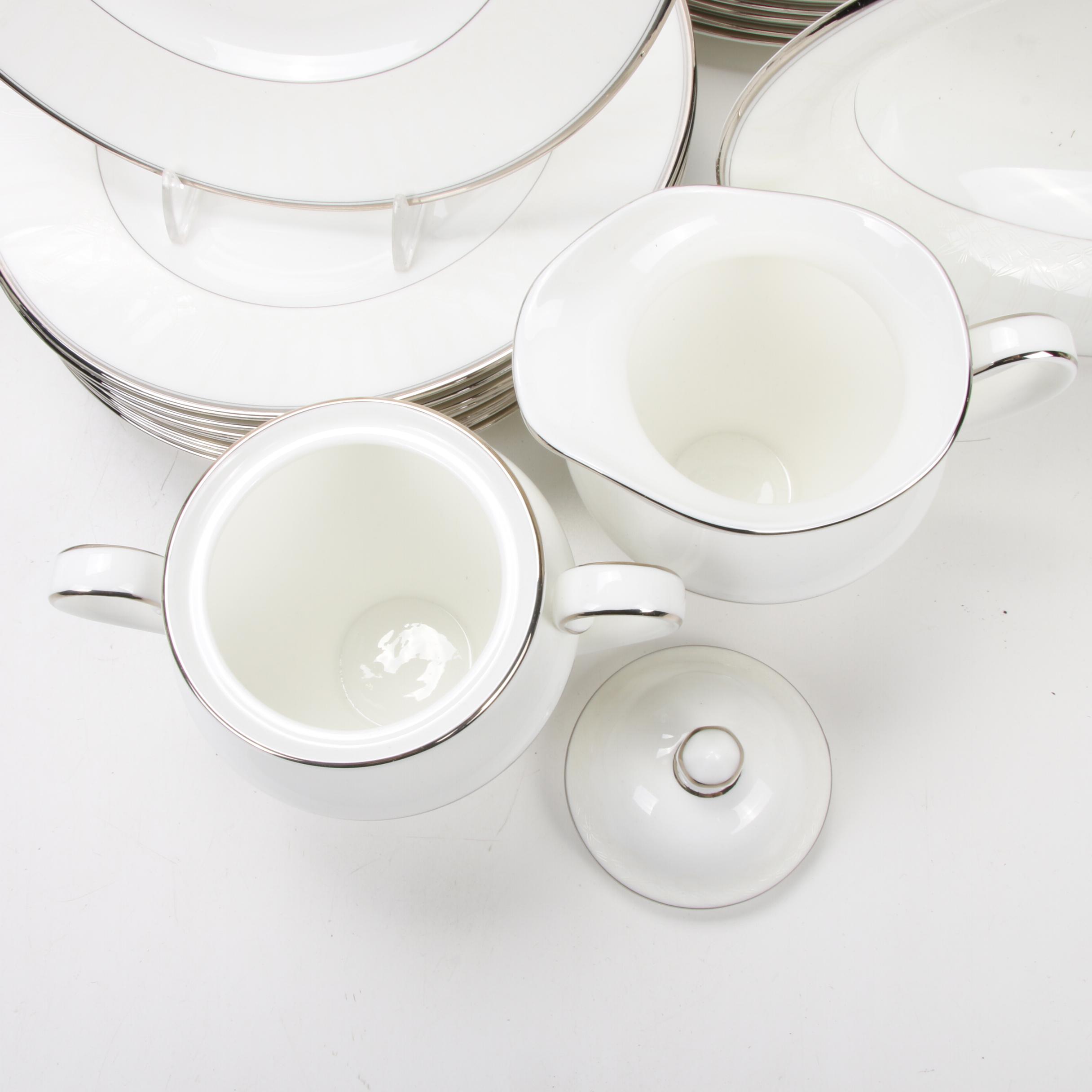 Waterford "Lismore Platinum" Porcelain Dinner and Serveware, 1998–2008