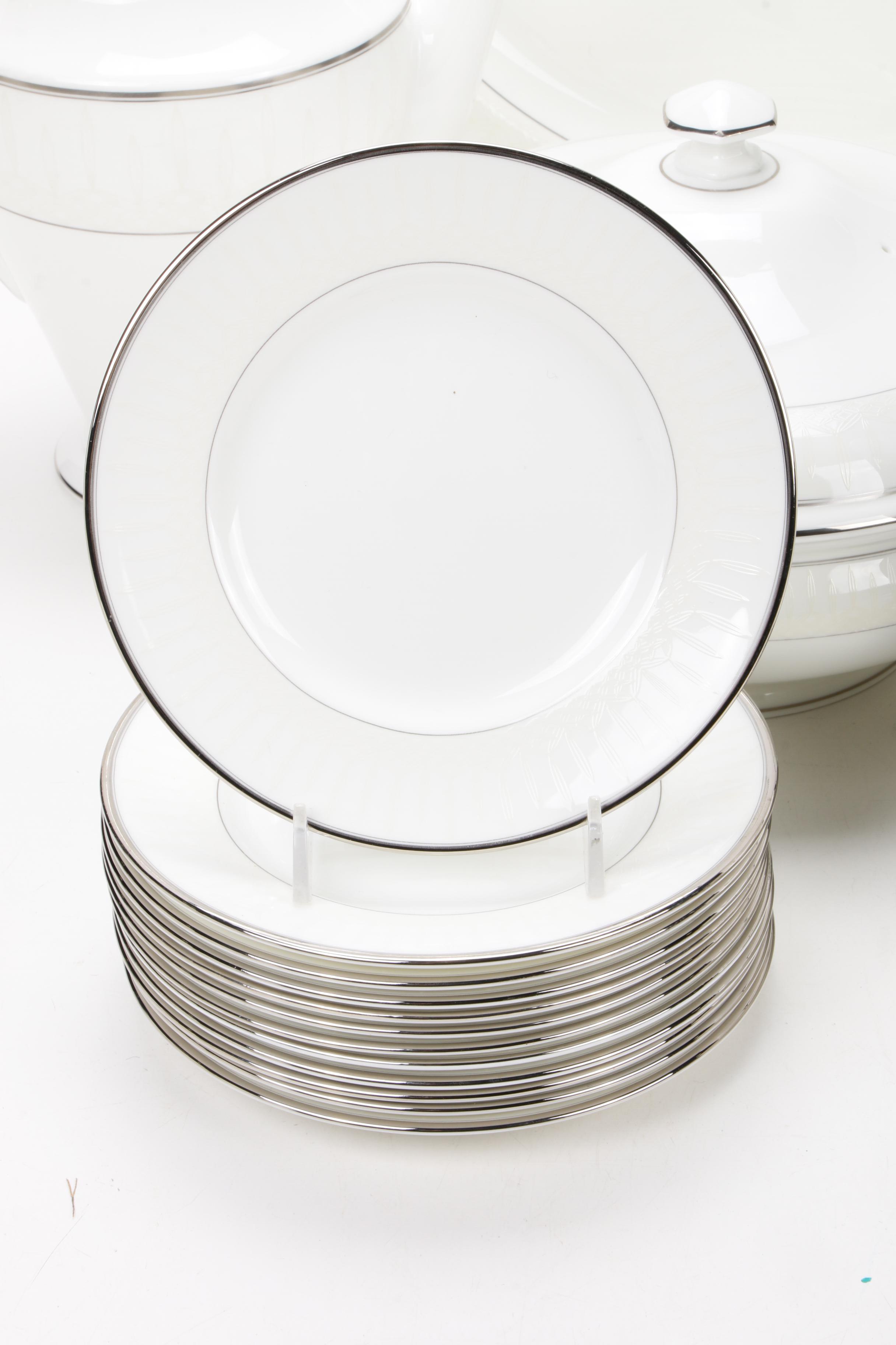 Waterford "Lismore Platinum" Porcelain Dinner and Serveware, 1998–2008