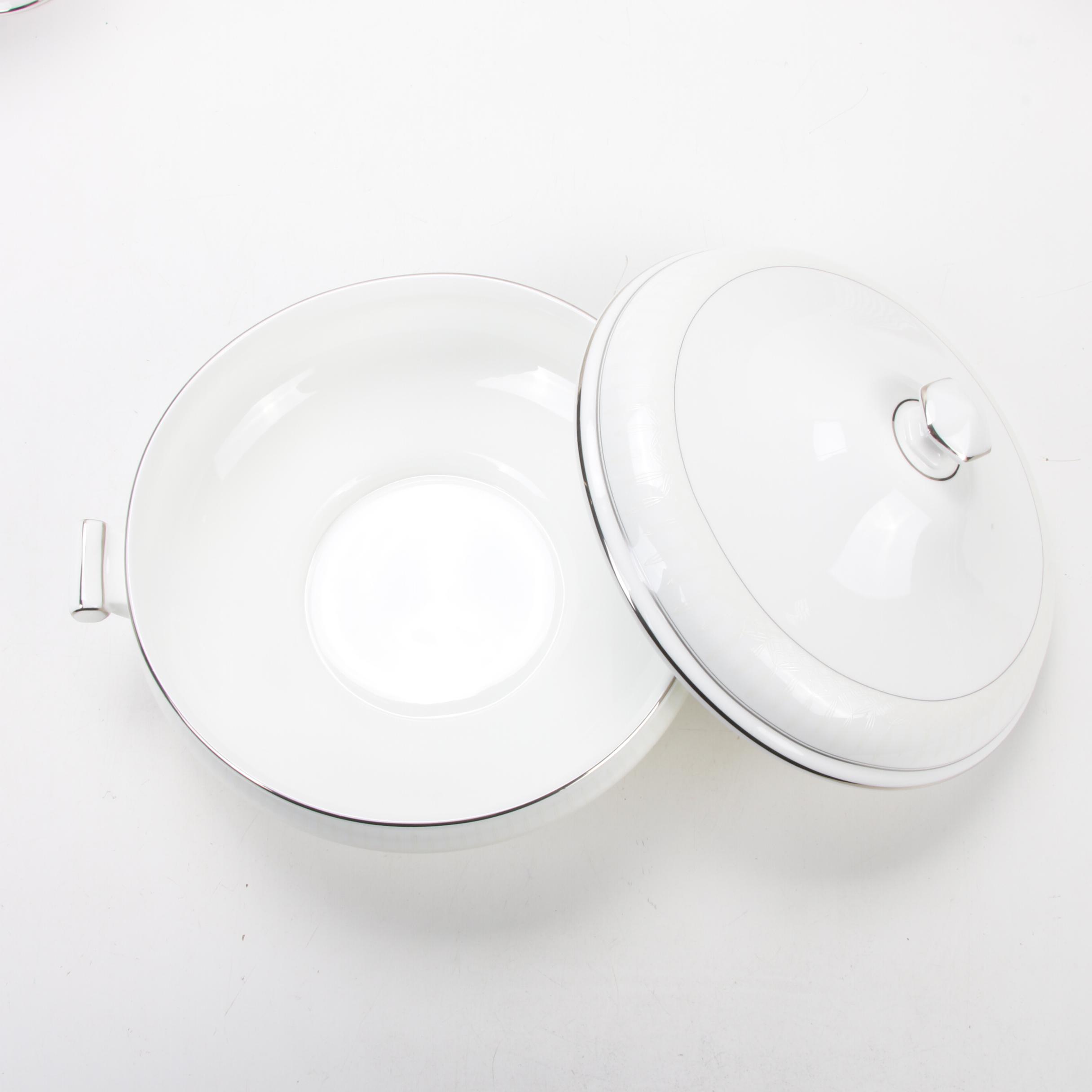 Waterford "Lismore Platinum" Porcelain Dinner and Serveware, 1998–2008