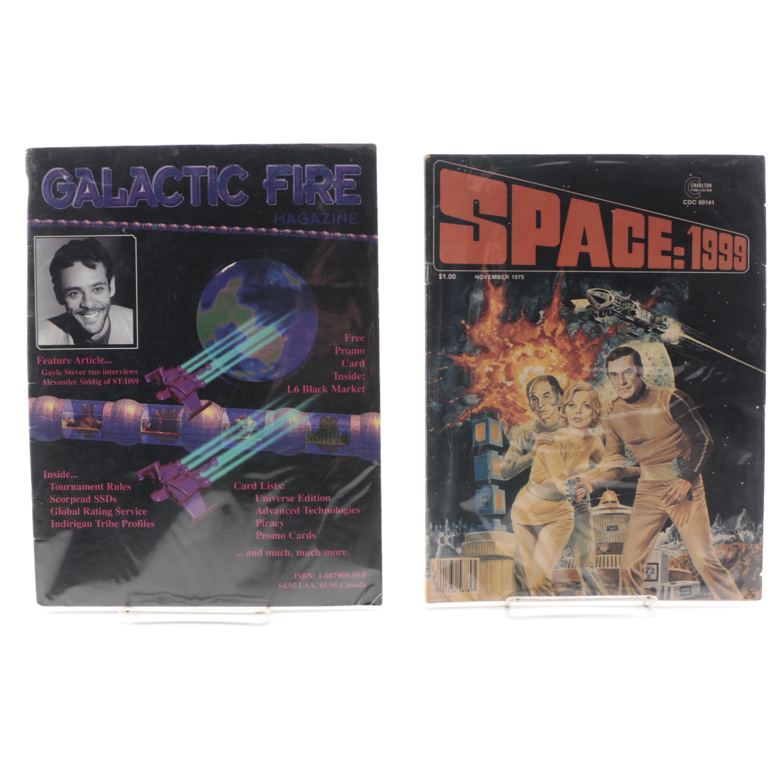"Star Trek," "Space:1999" Comics and "Galactic Fire" Magazine