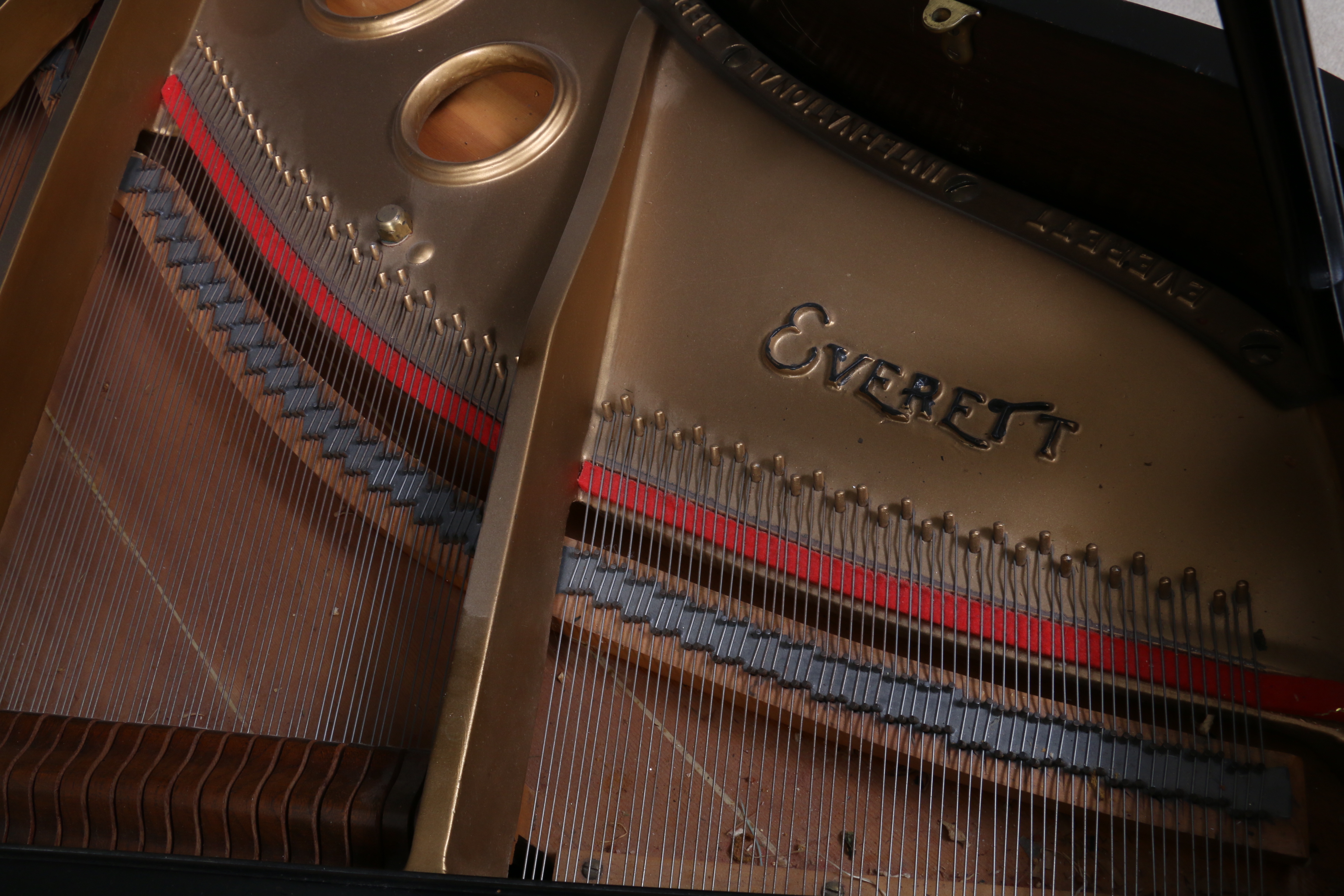 Everett Black Baby Grand Piano with Bench