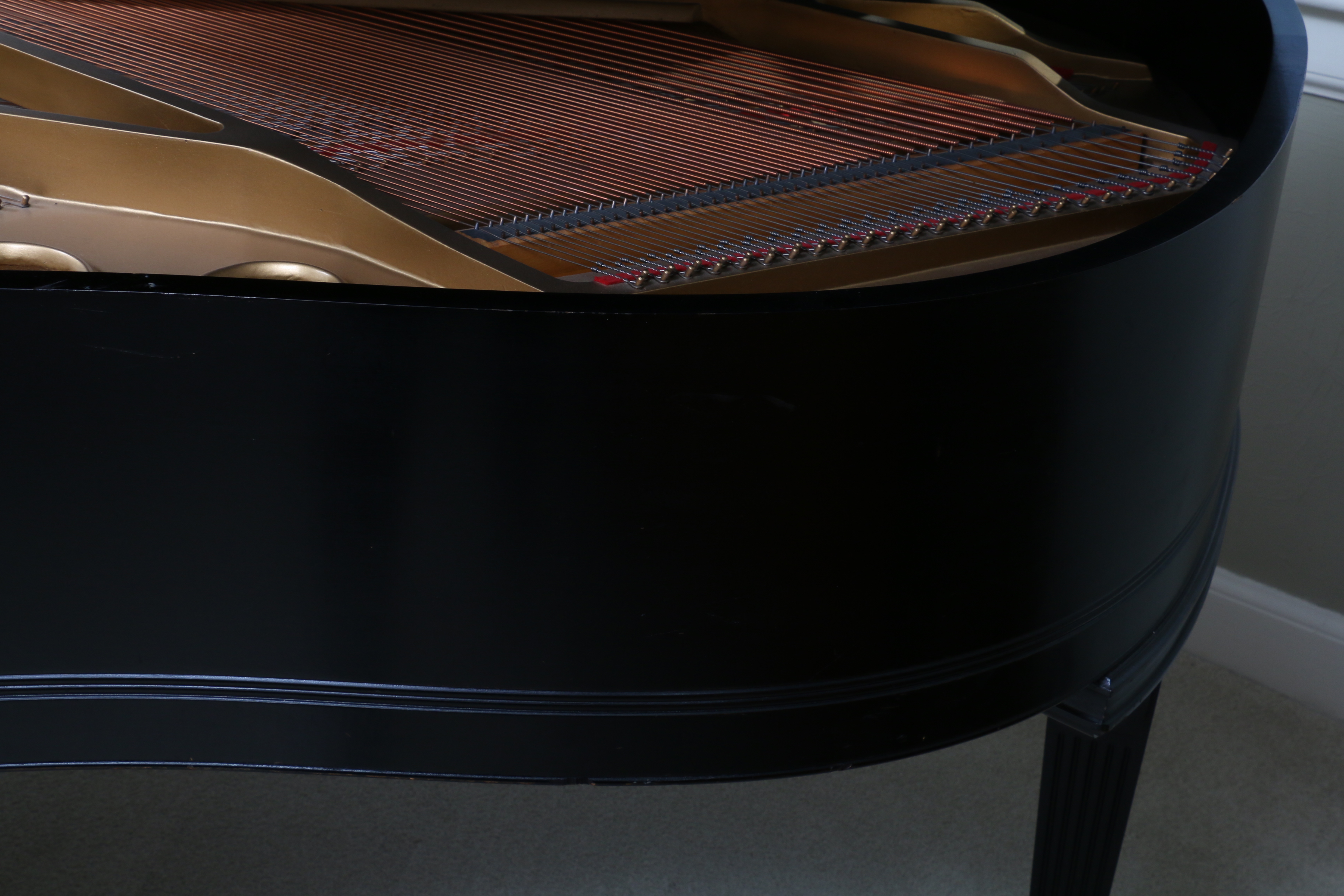 Everett Black Baby Grand Piano with Bench