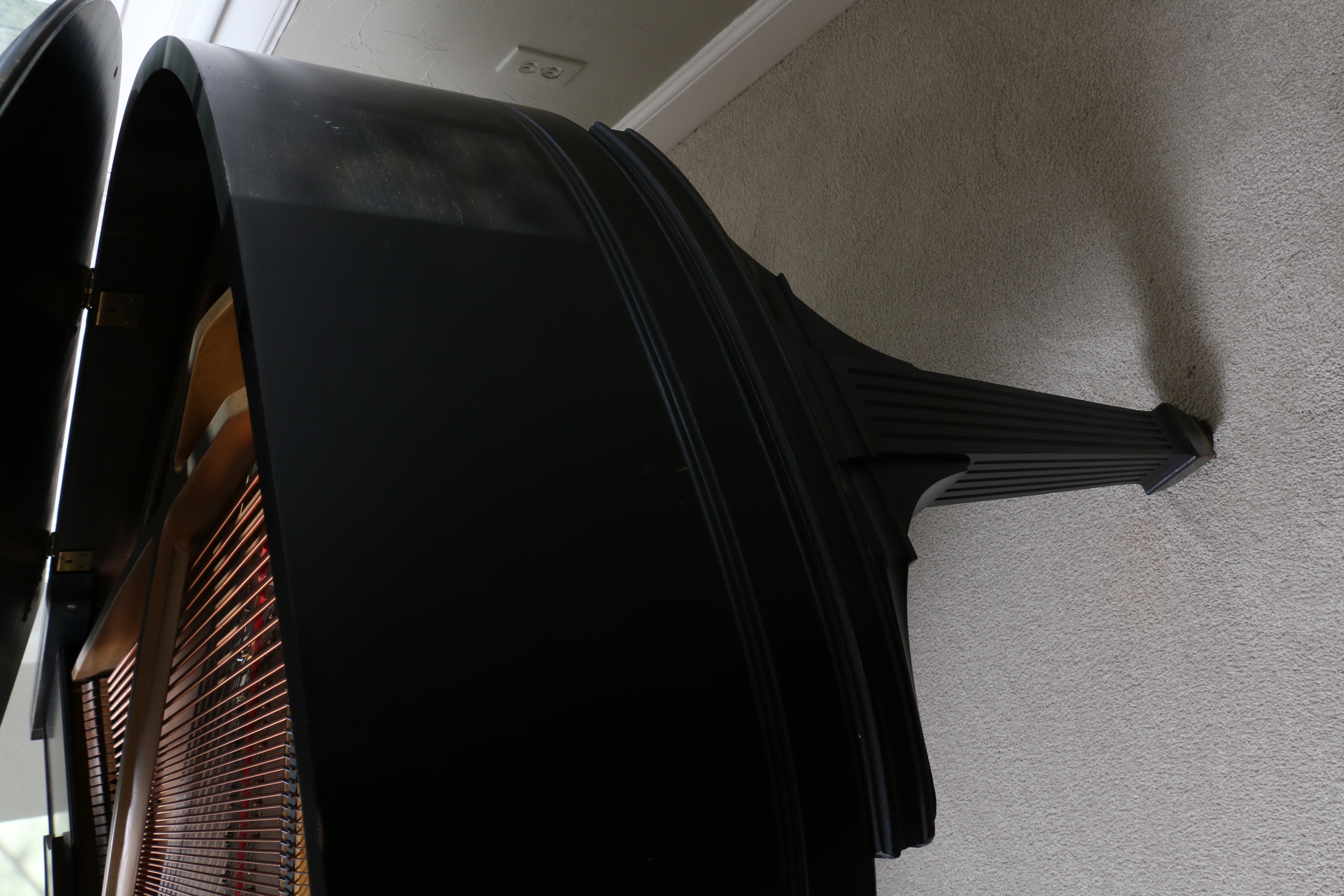 Everett Black Baby Grand Piano with Bench