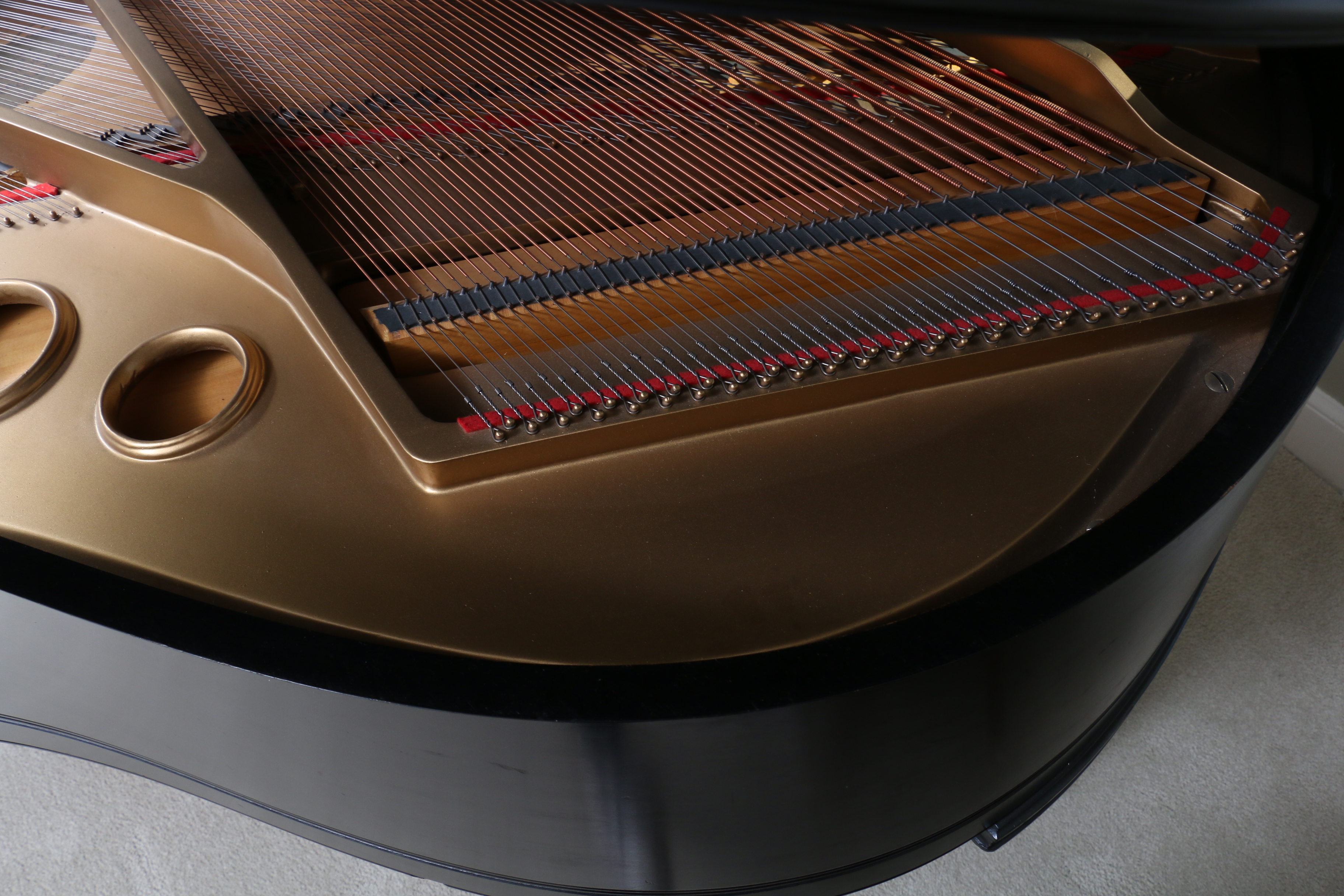 Everett Black Baby Grand Piano with Bench