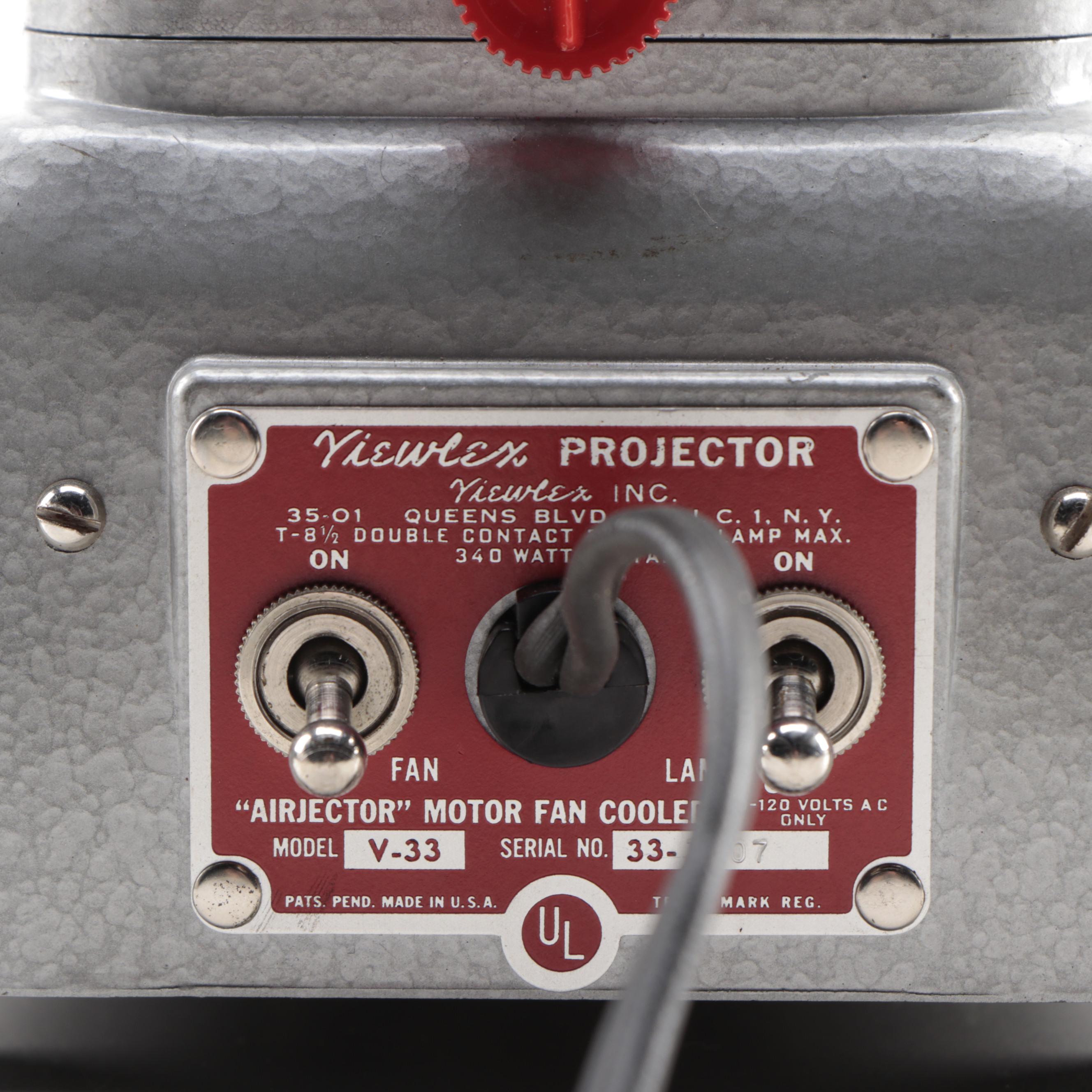 Viewlex V-33 Slide Projector, Mid 20th Century