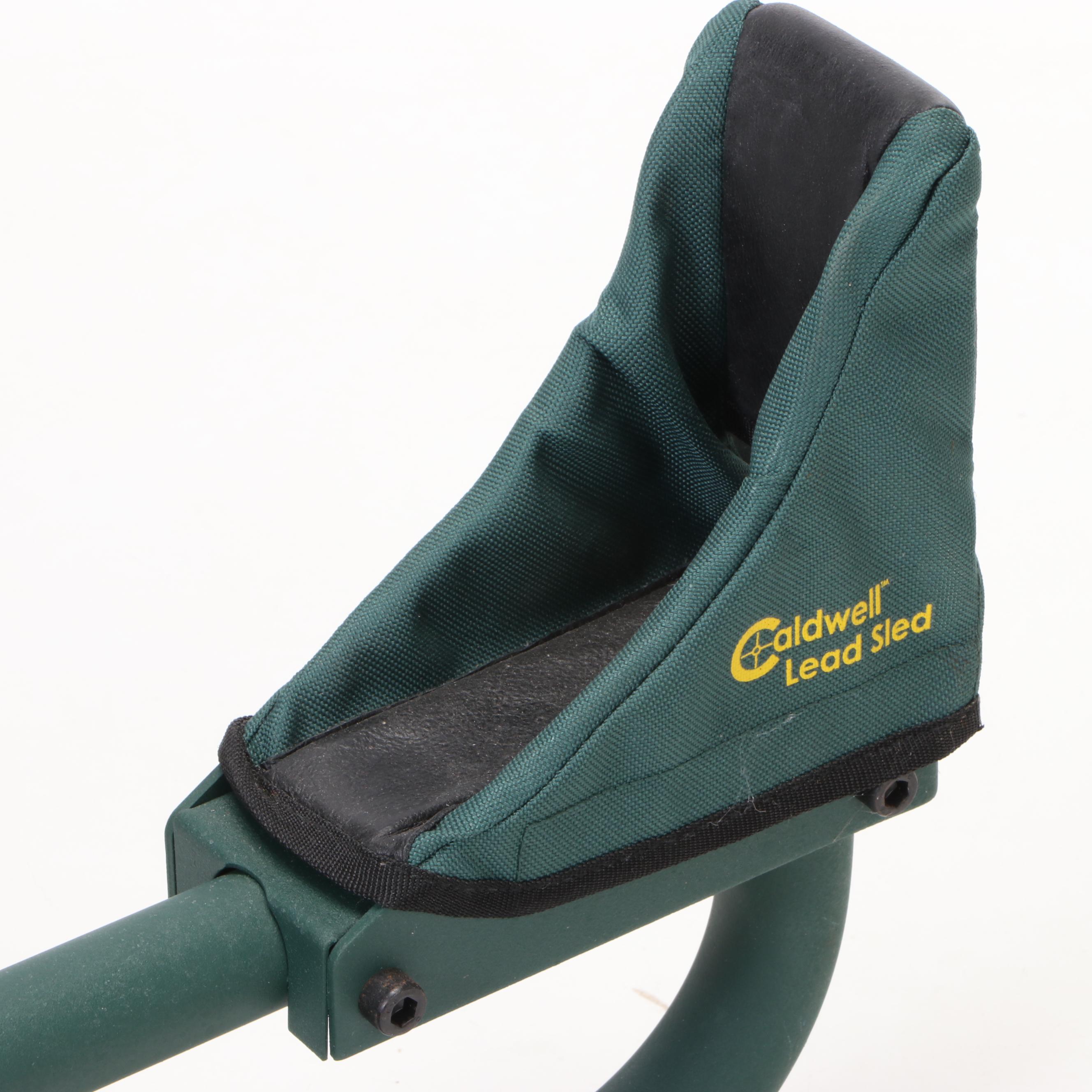 Caldwell "Lead Sled" Adjustable Shooting Rest, and Lyman Revolution Gun Vise